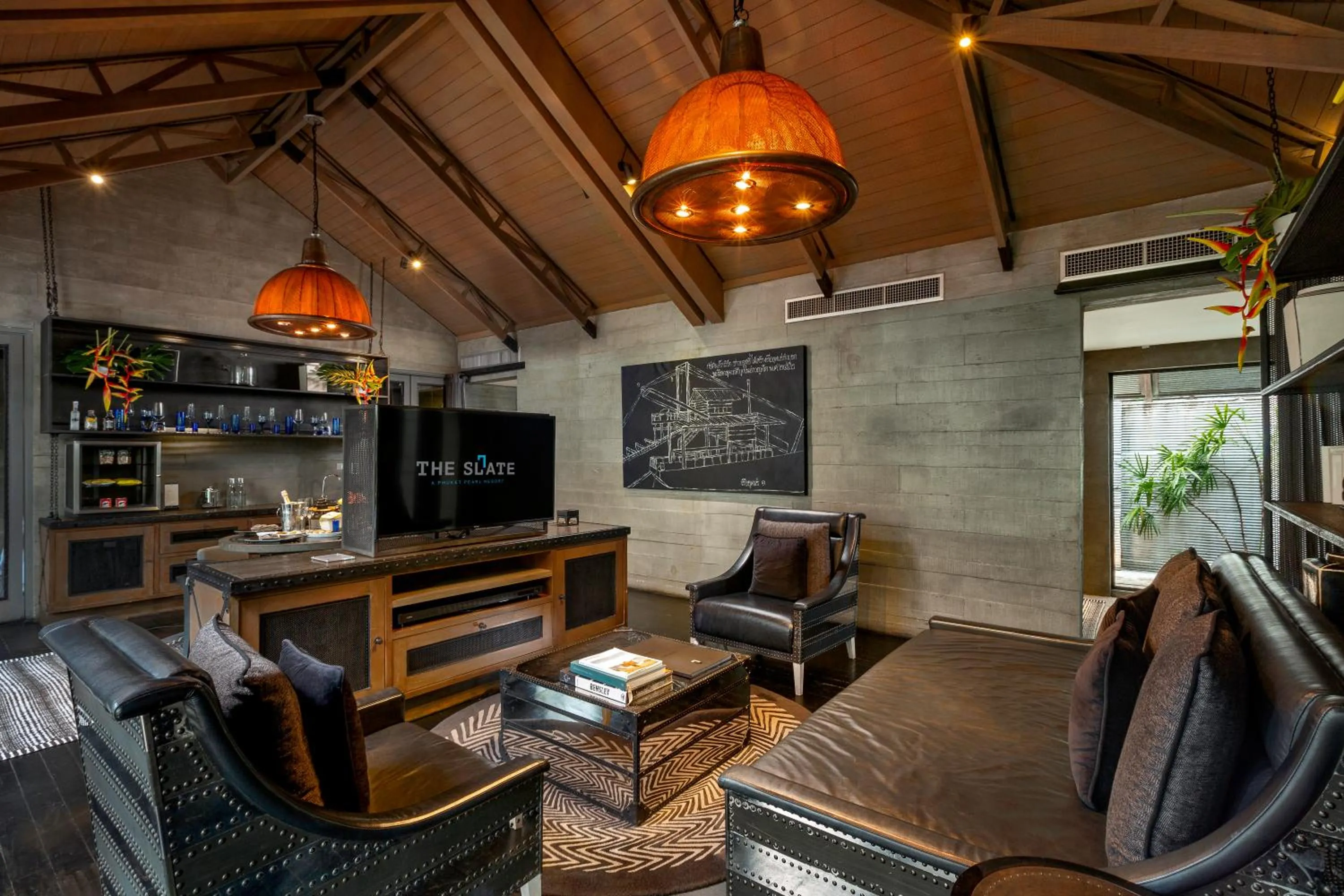 Living room in The Slate, Phuket