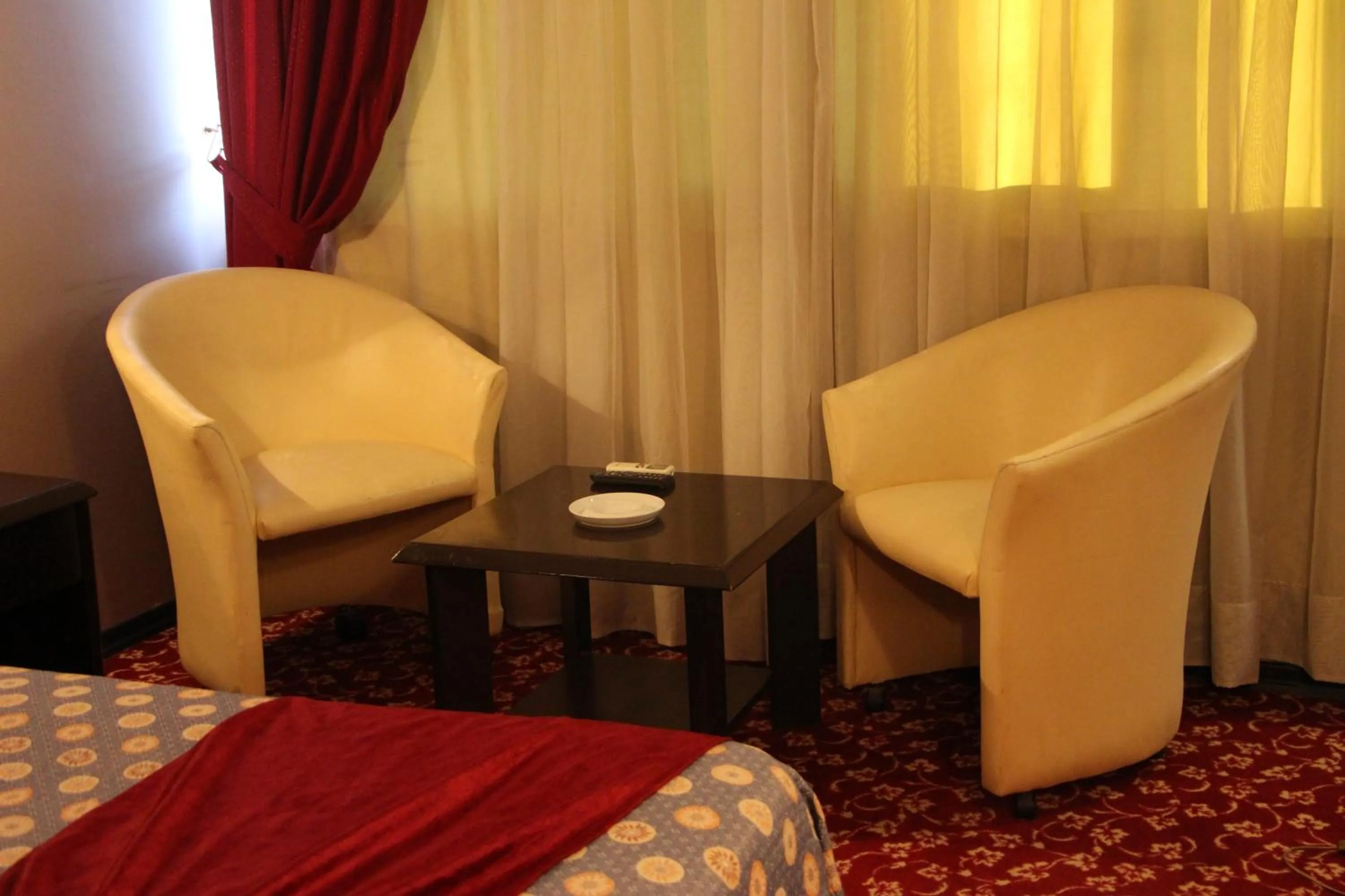 Seating area in Akyuz Hotel