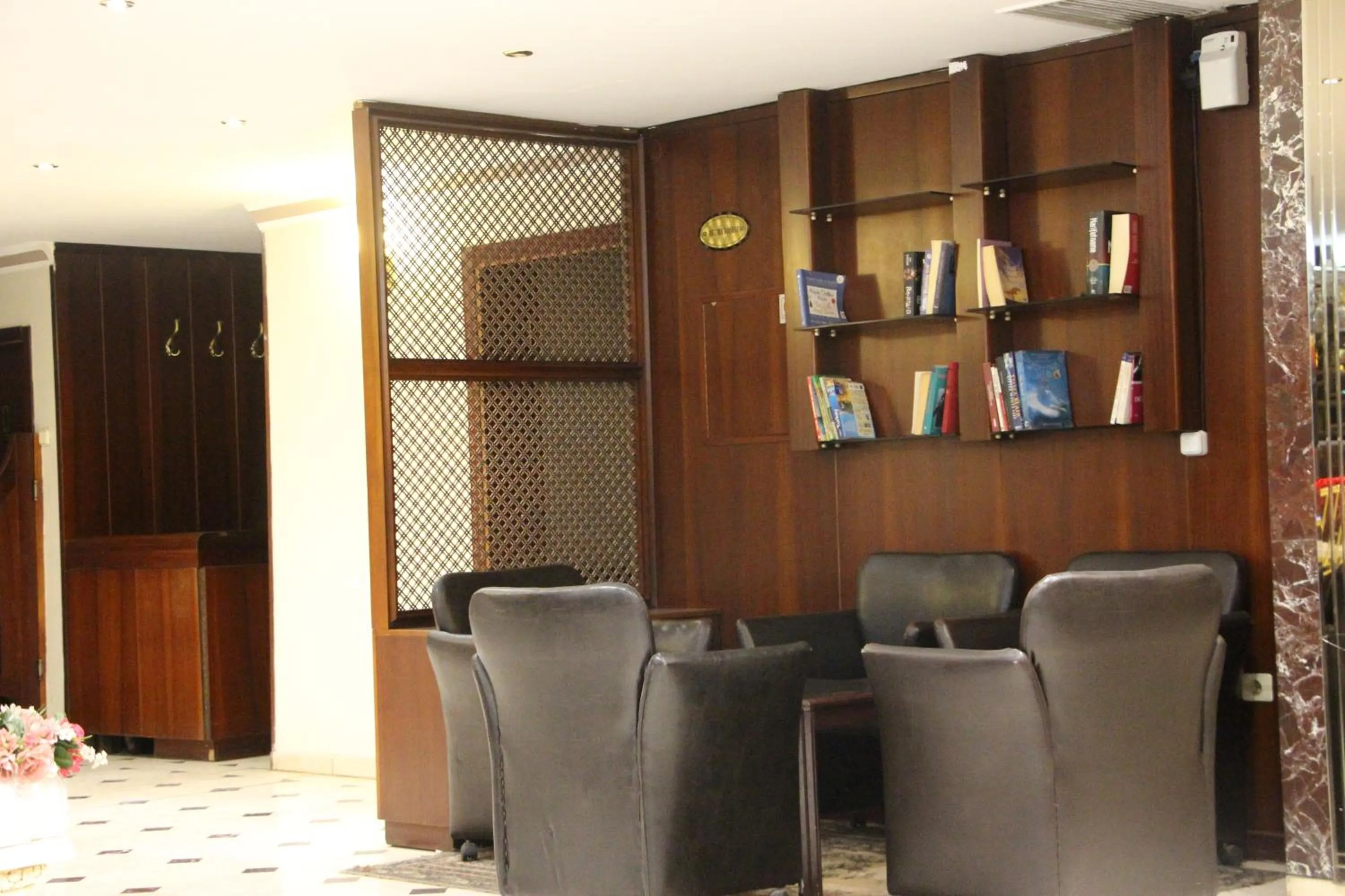 Seating area in Akyuz Hotel