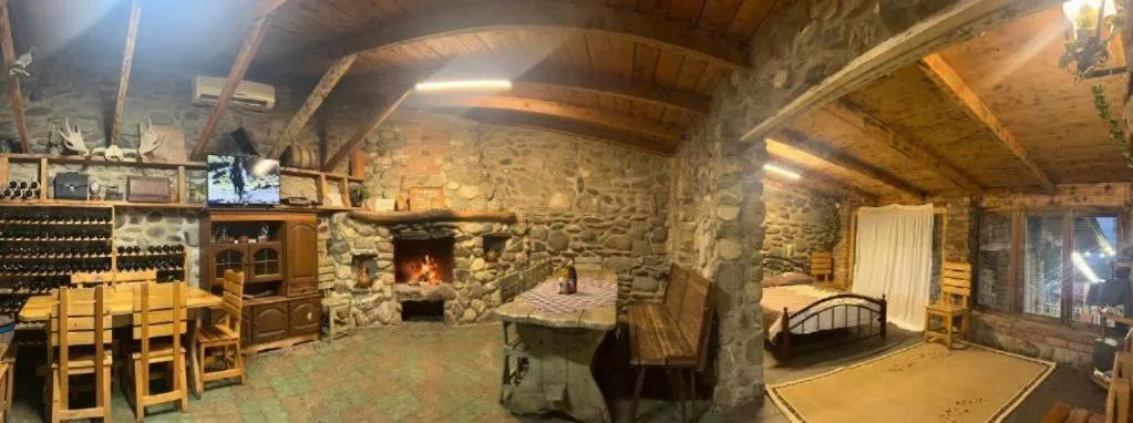 Bed in Safari House Tbilisi Wine & Family Hotel