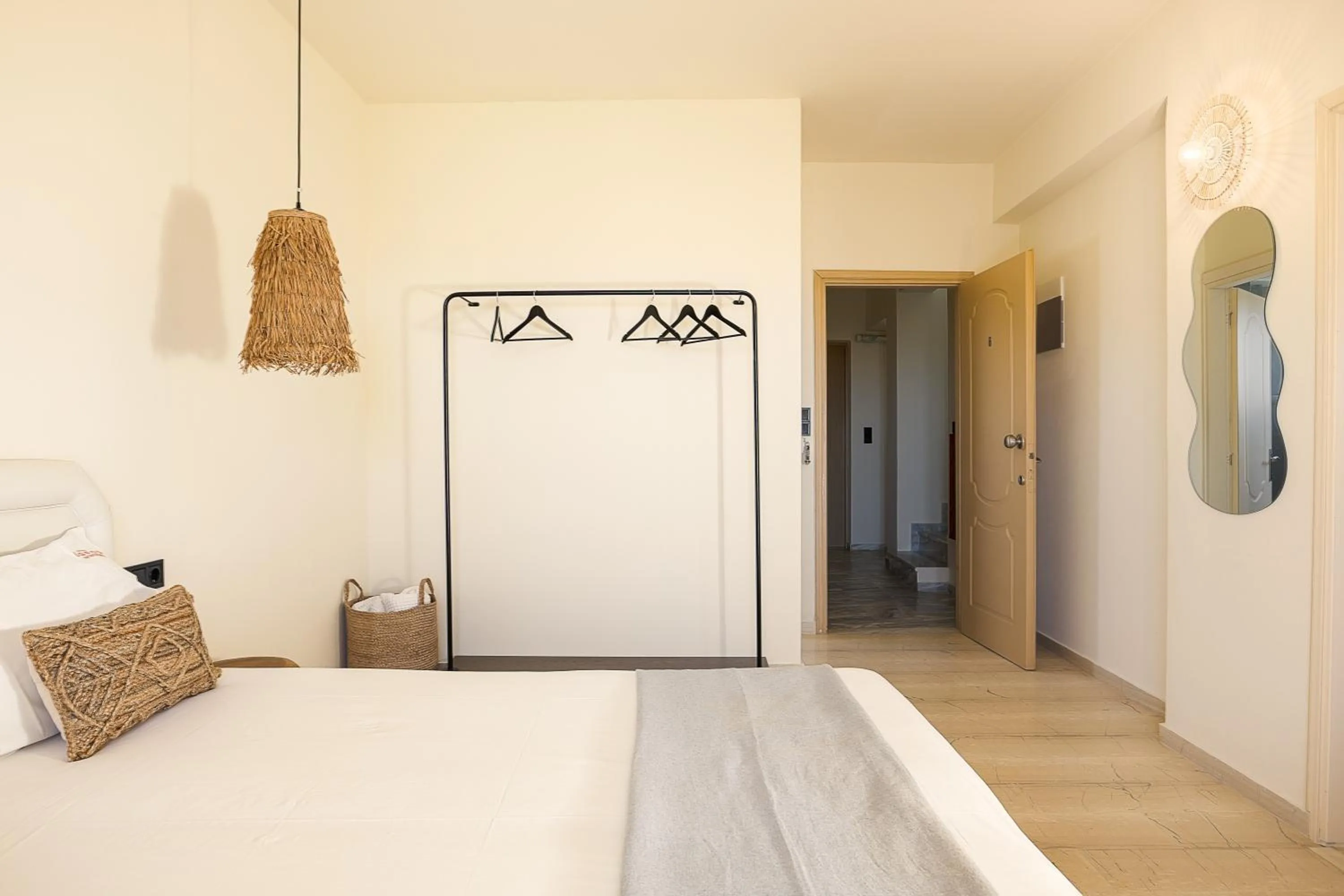 Bed in Lofos Panorama Apartments