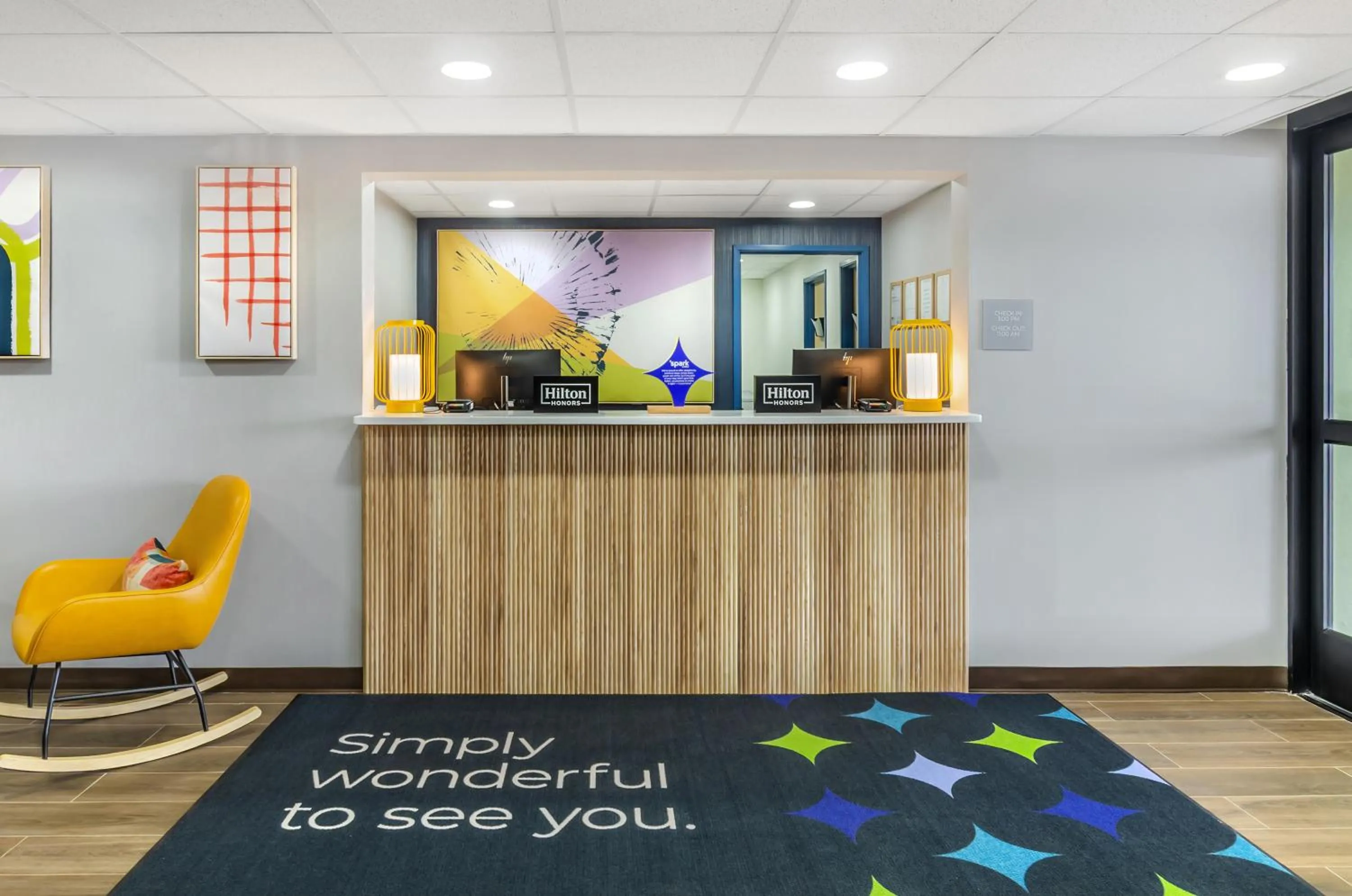 Lobby or reception in Spark By Hilton Roanoke Airport