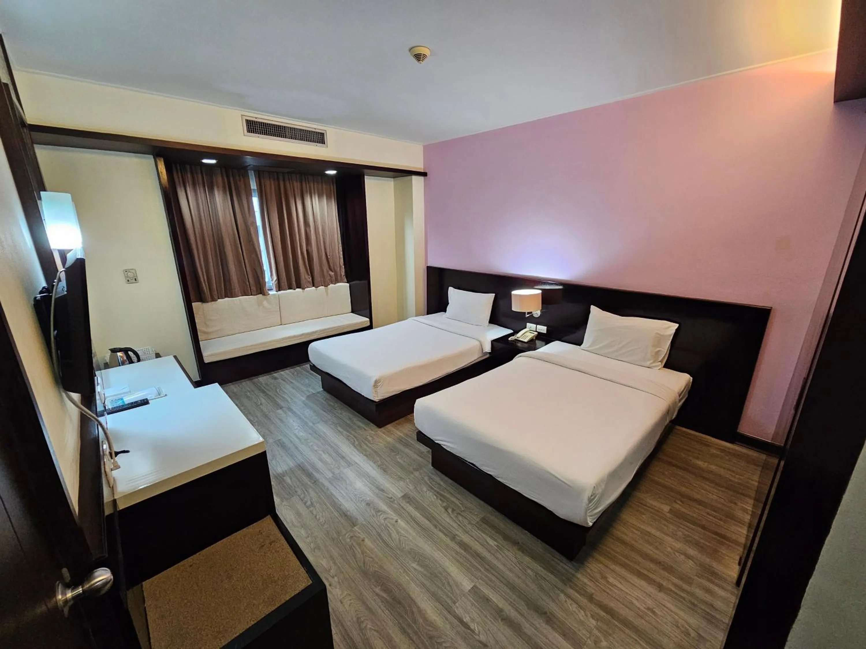 Bed in โรงแรม ซิตี้พาร์ค โคราช City Park Hotel