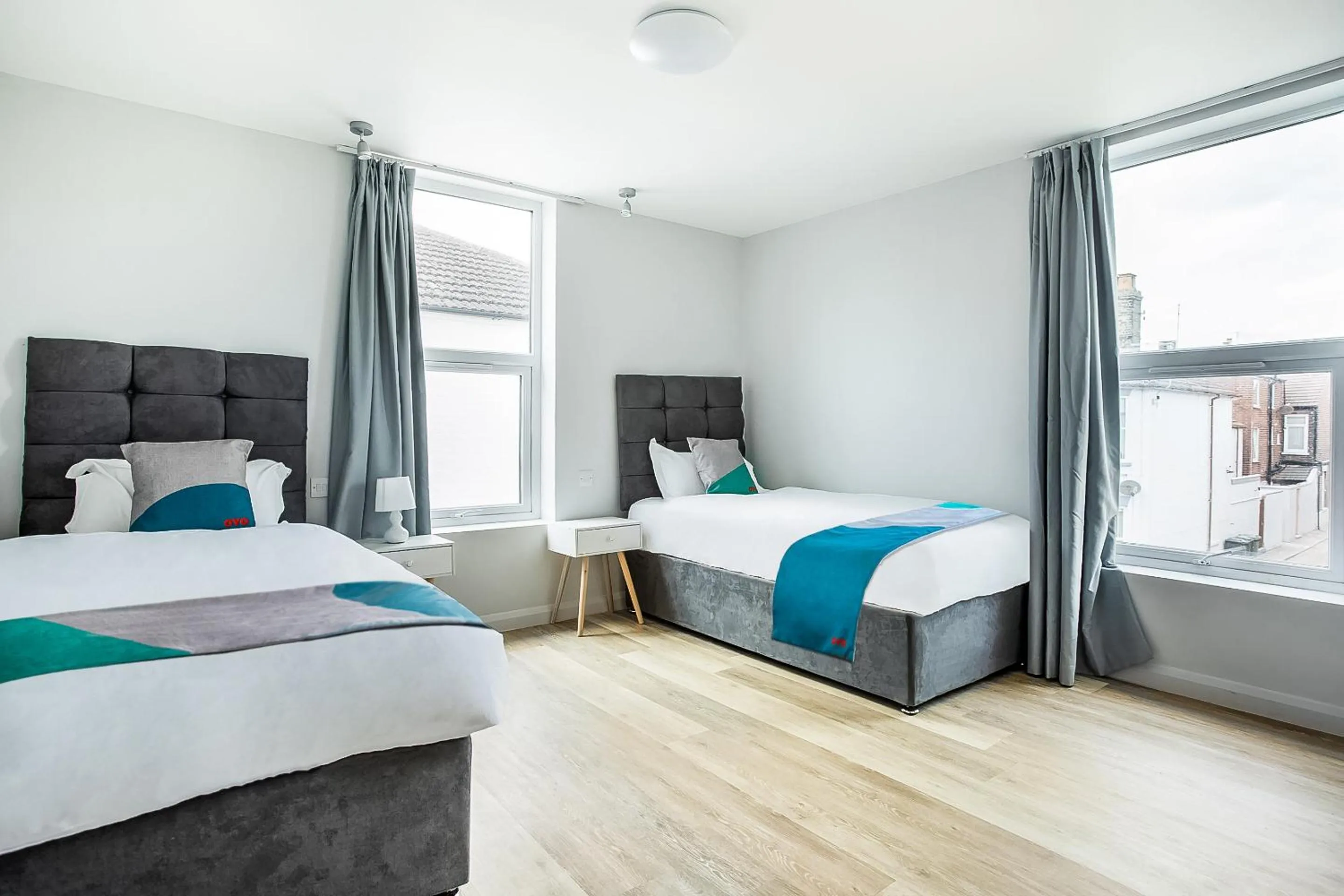 Bedroom, Bed in OYO Studiotel Great Yarmouth - Modern Hotel Apartments