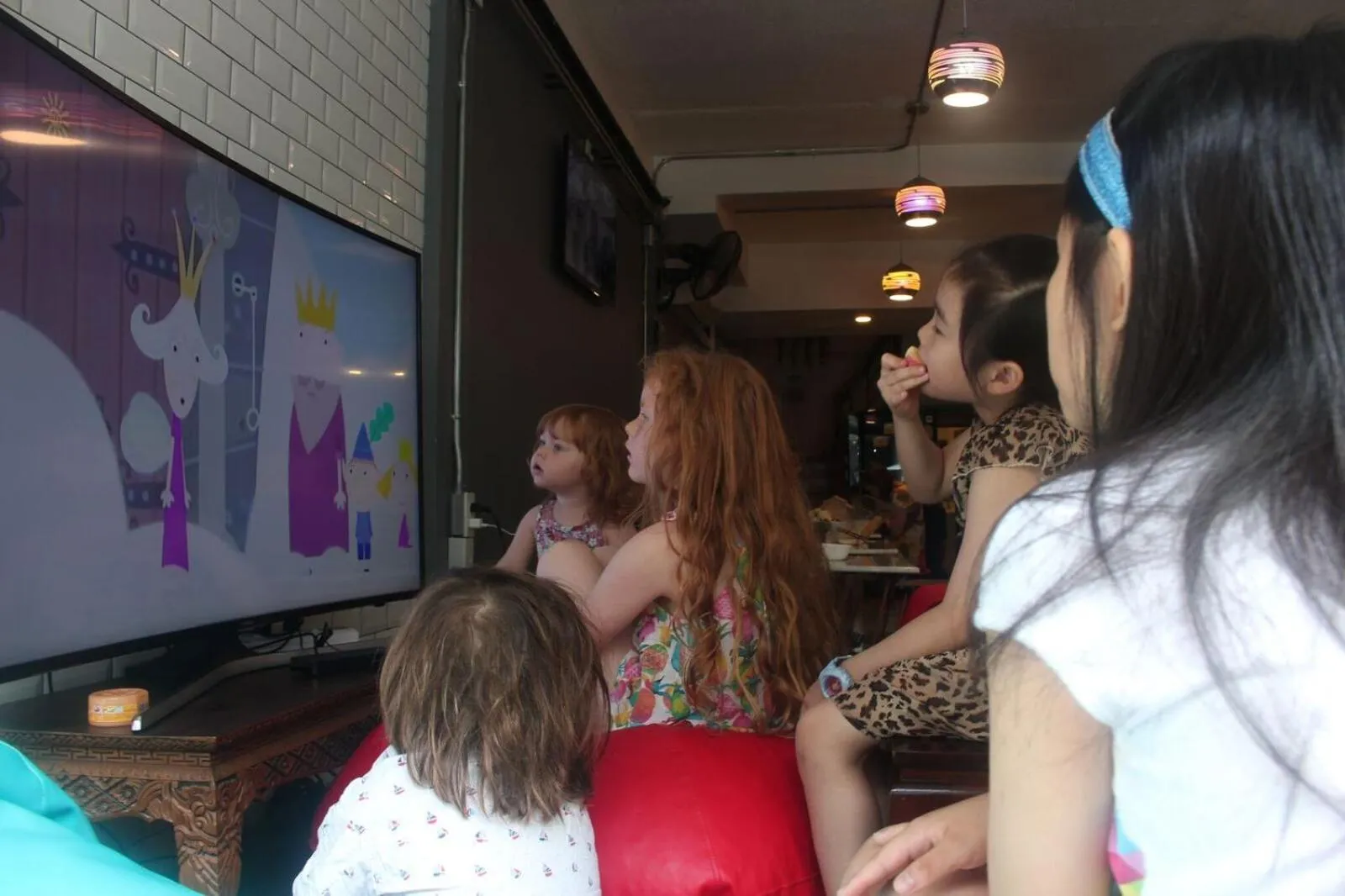 Living room in Click Hostel