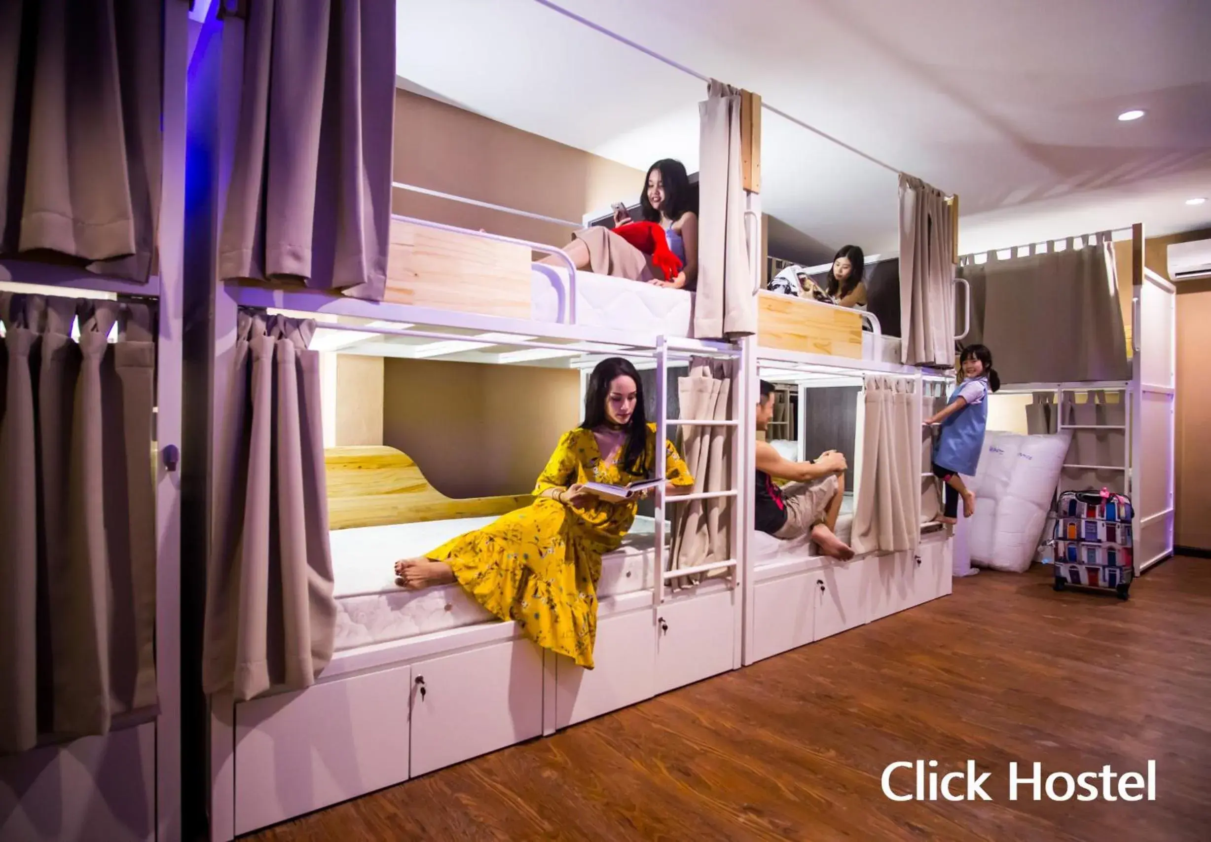 Bunk Bed in Female Dormitory Room   in Click Hostel Bunk Bed in Female Dormitory Room   in Click Hostel