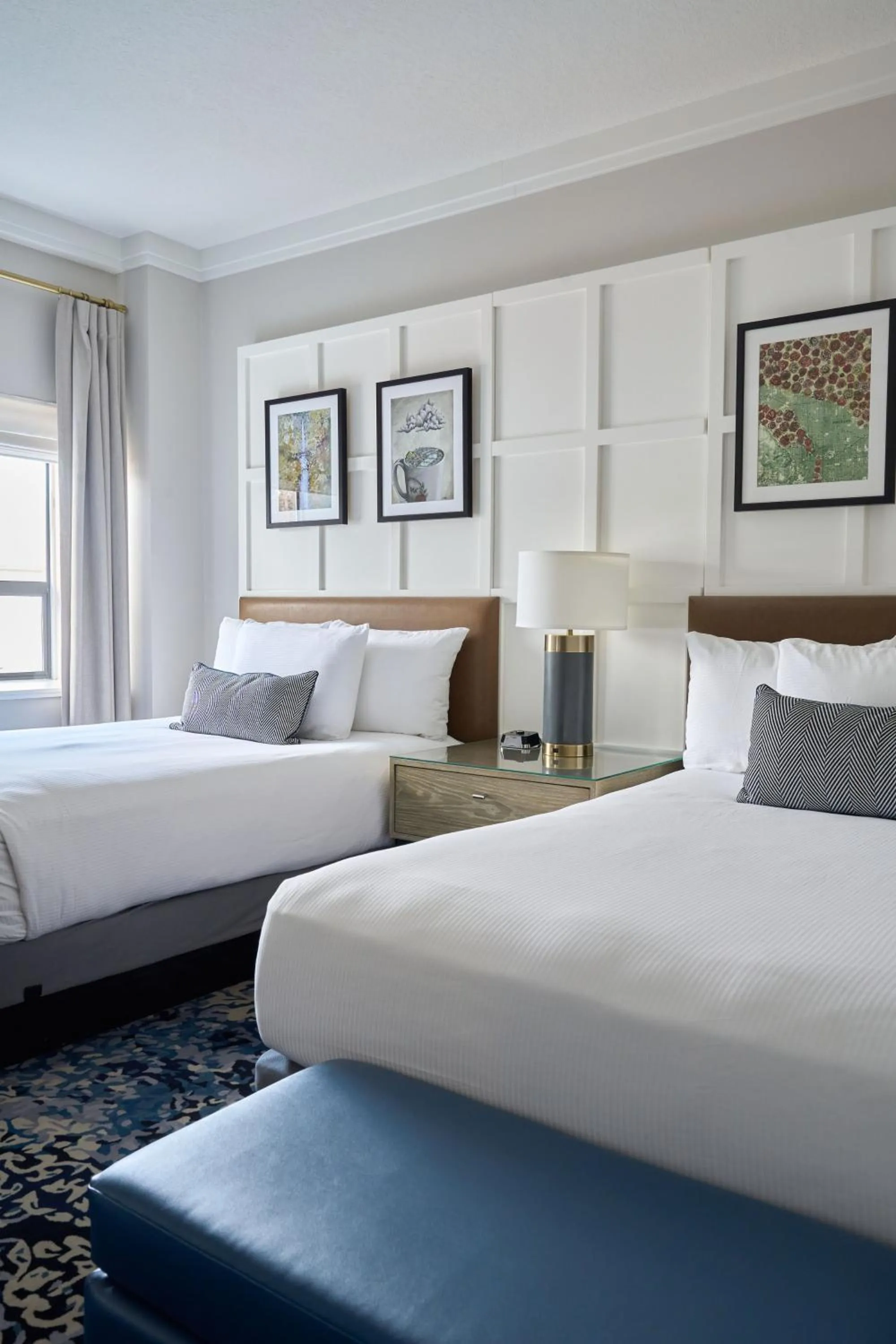 Bed in Heathman Hotel