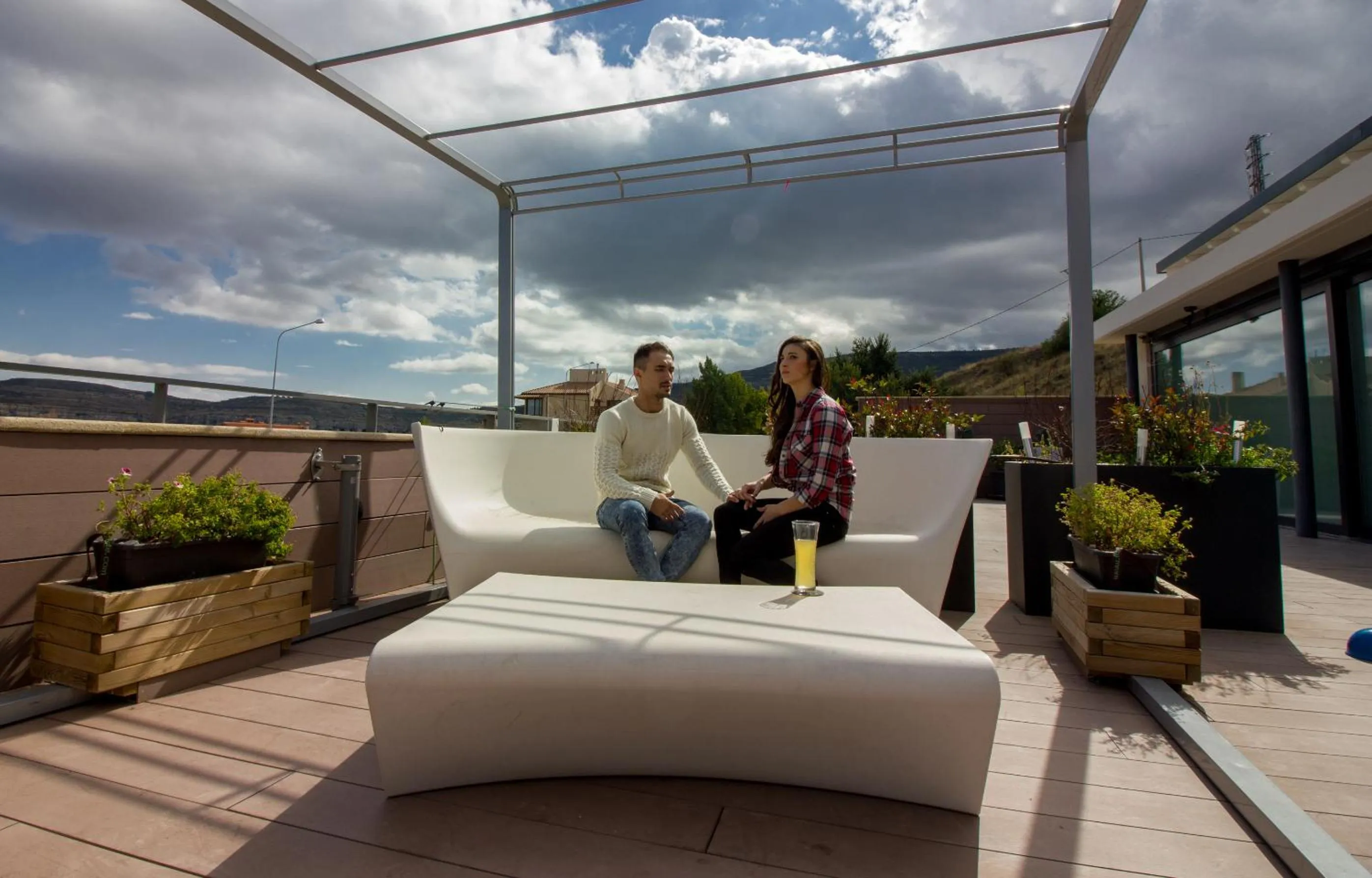 Balcony/Terrace in Hotel Spa Balfagon