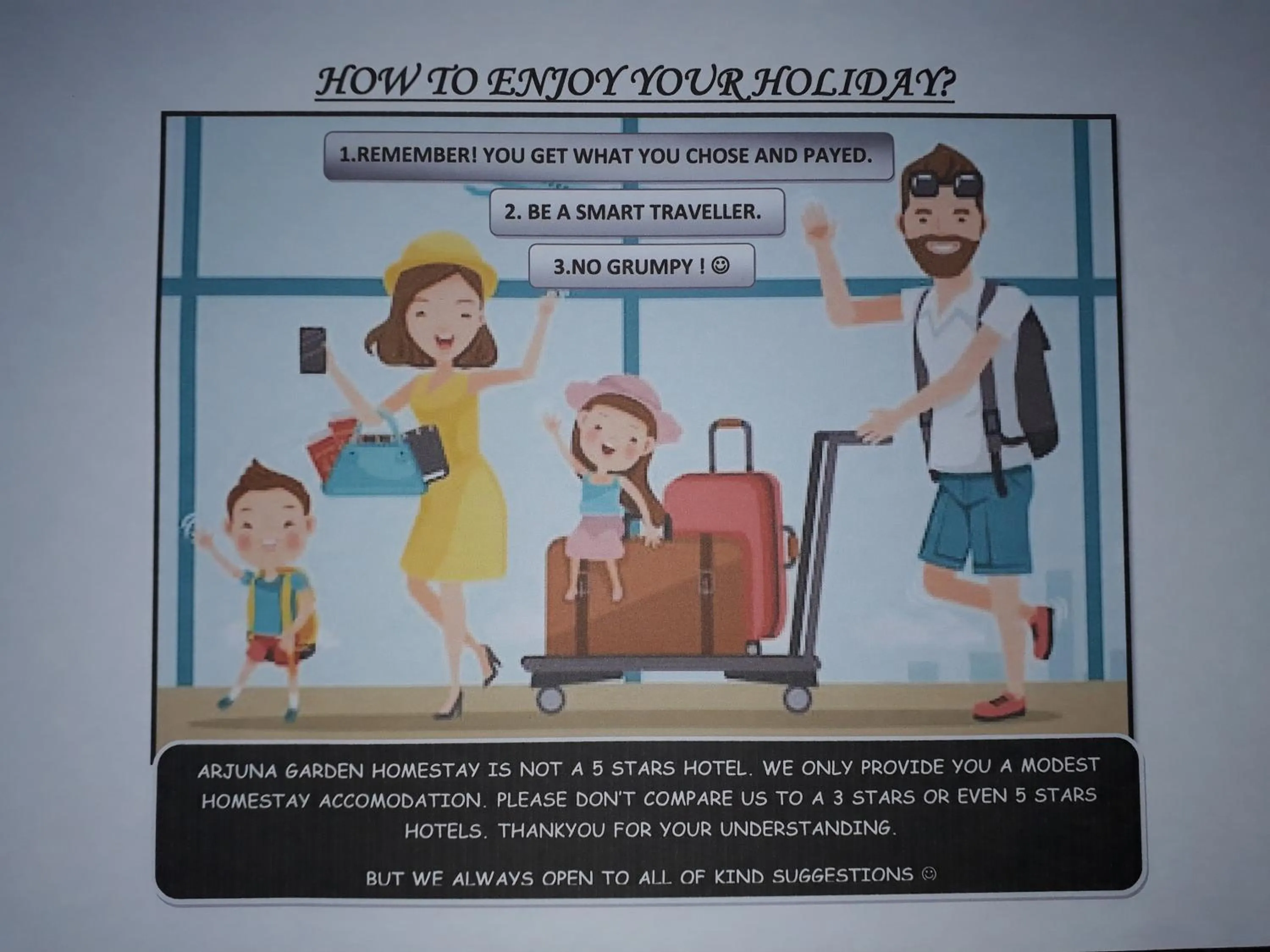 Logo/Certificate/Sign in Arjuna Garden Homestay