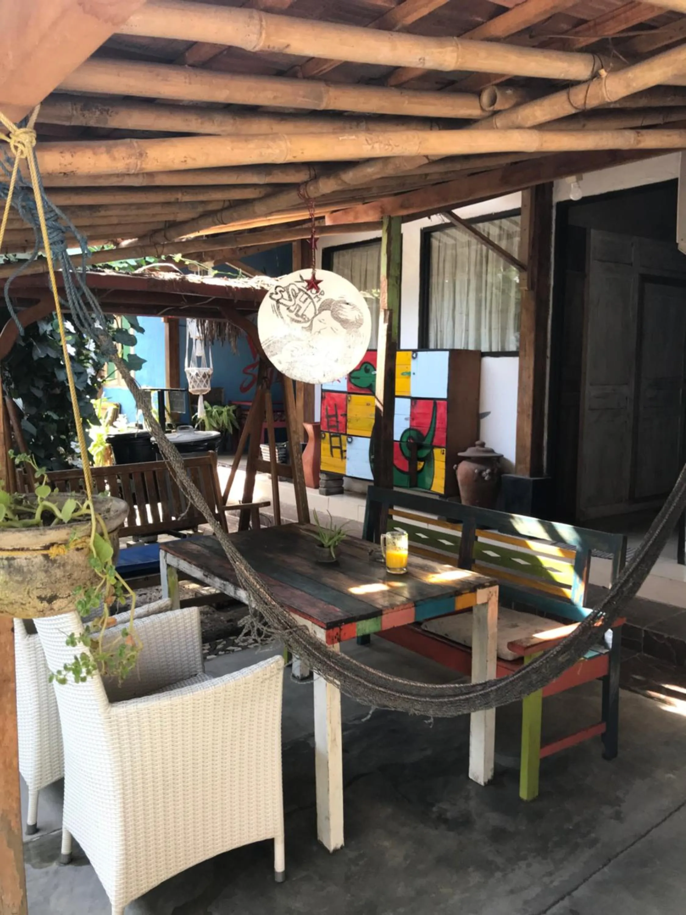 Seating area in Arjuna Garden Homestay