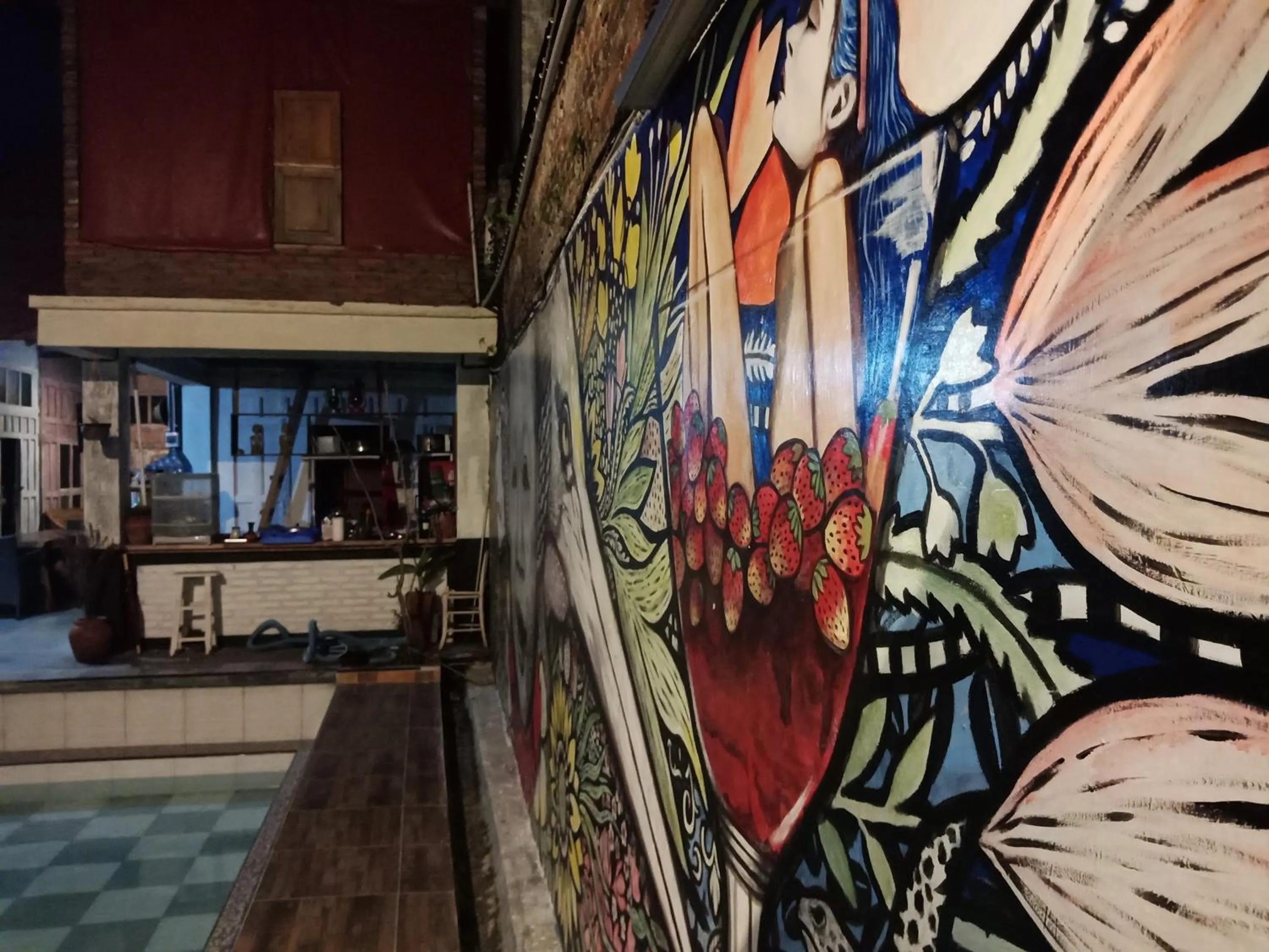 Decorative detail in Arjuna Garden Homestay