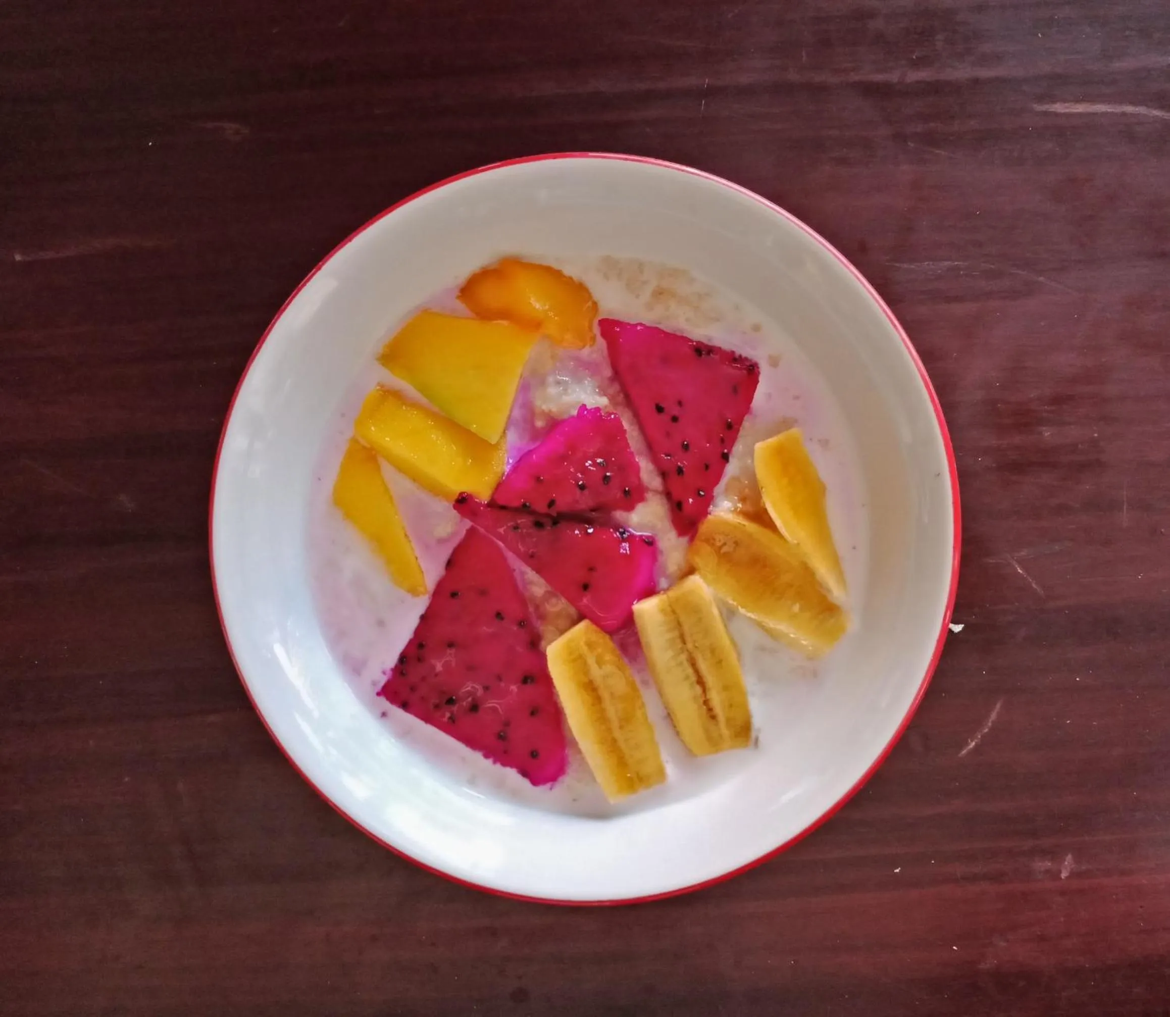 Asian breakfast in Arjuna Garden Homestay