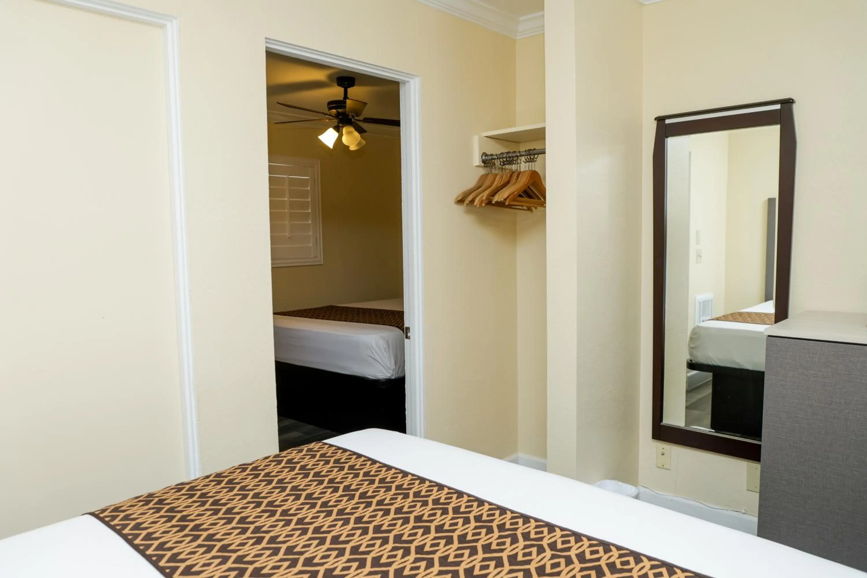 Bed in Silver Surf Motel