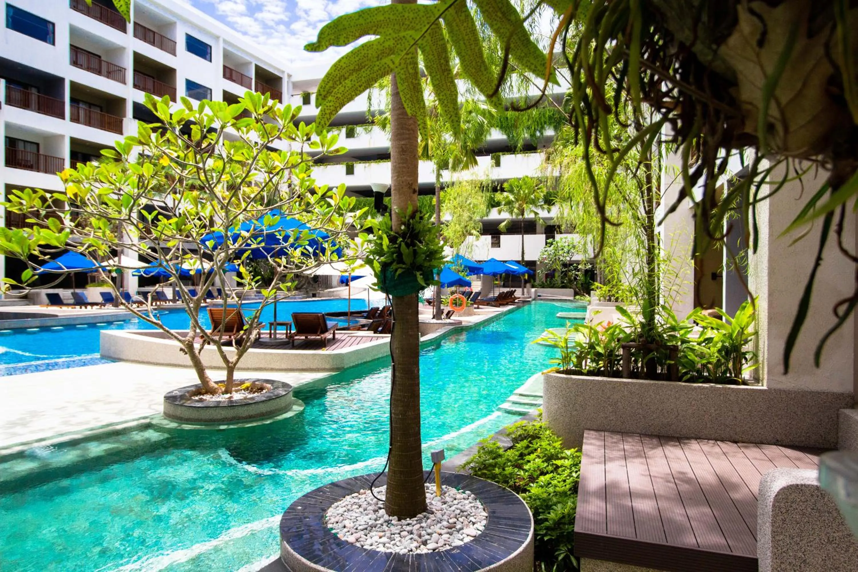 Pool view in Deevana Plaza Phuket - SHA Extra Plus