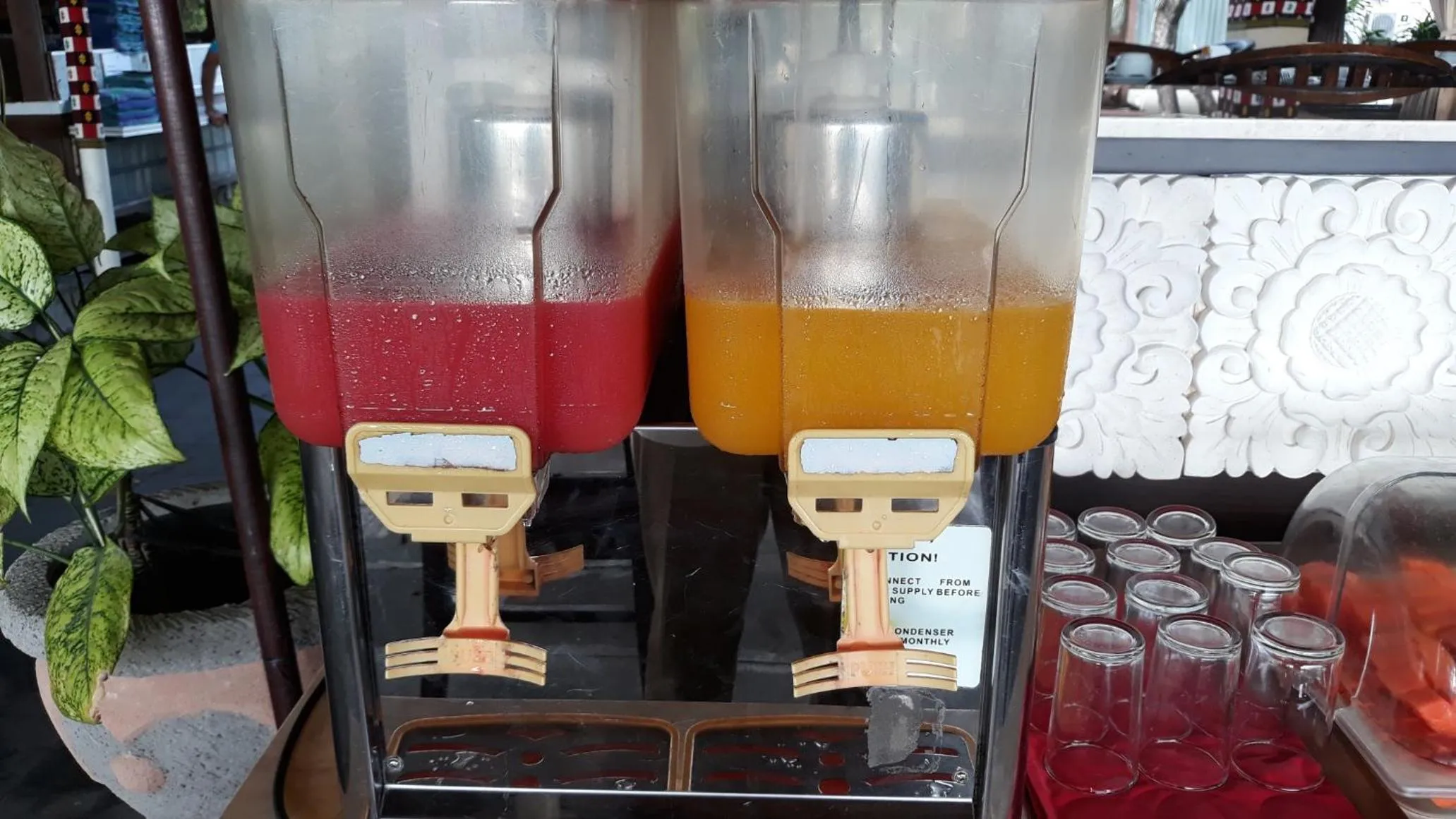 Food and drinks in Respati Beach Hotel