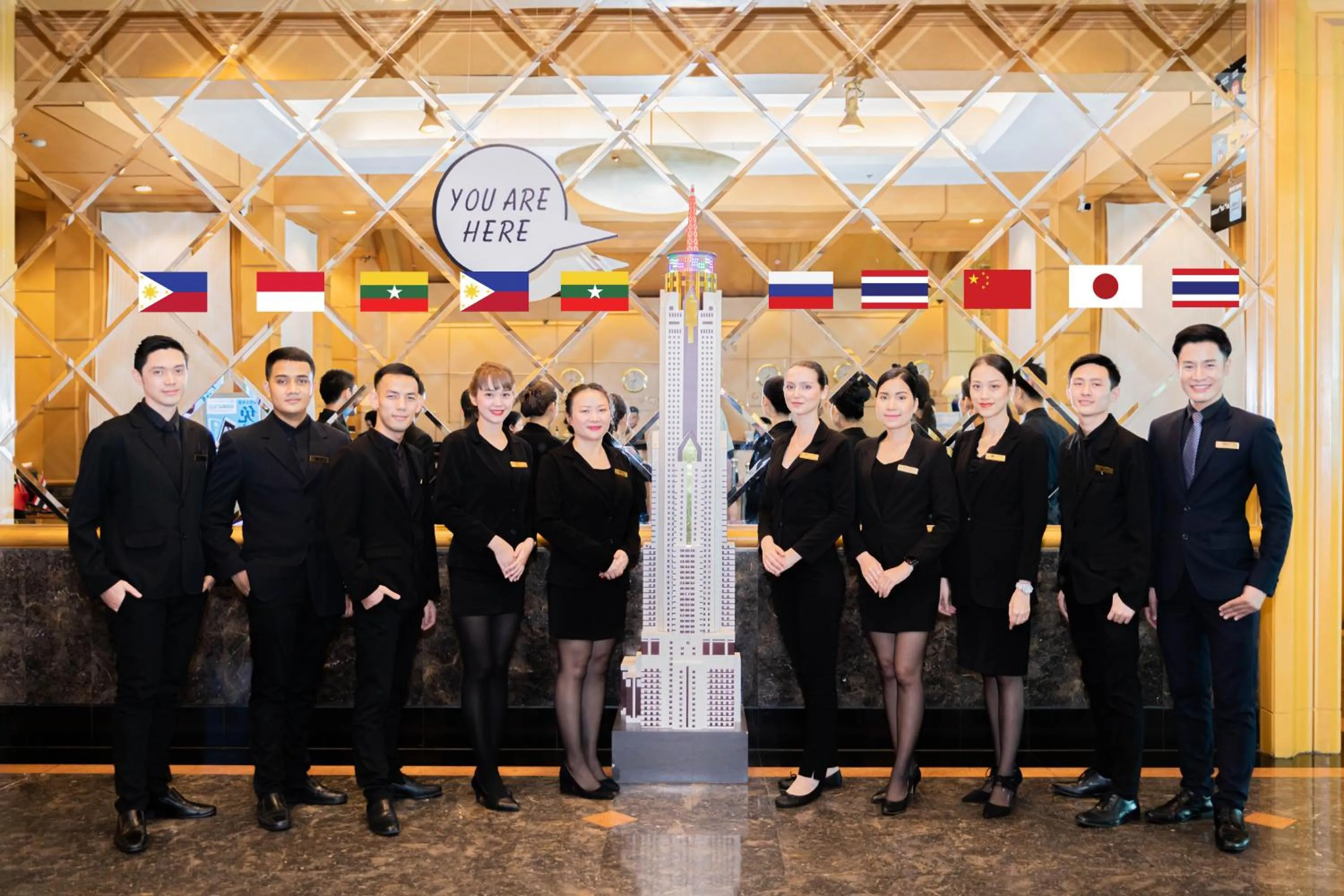 Staff in Baiyoke Sky Hotel