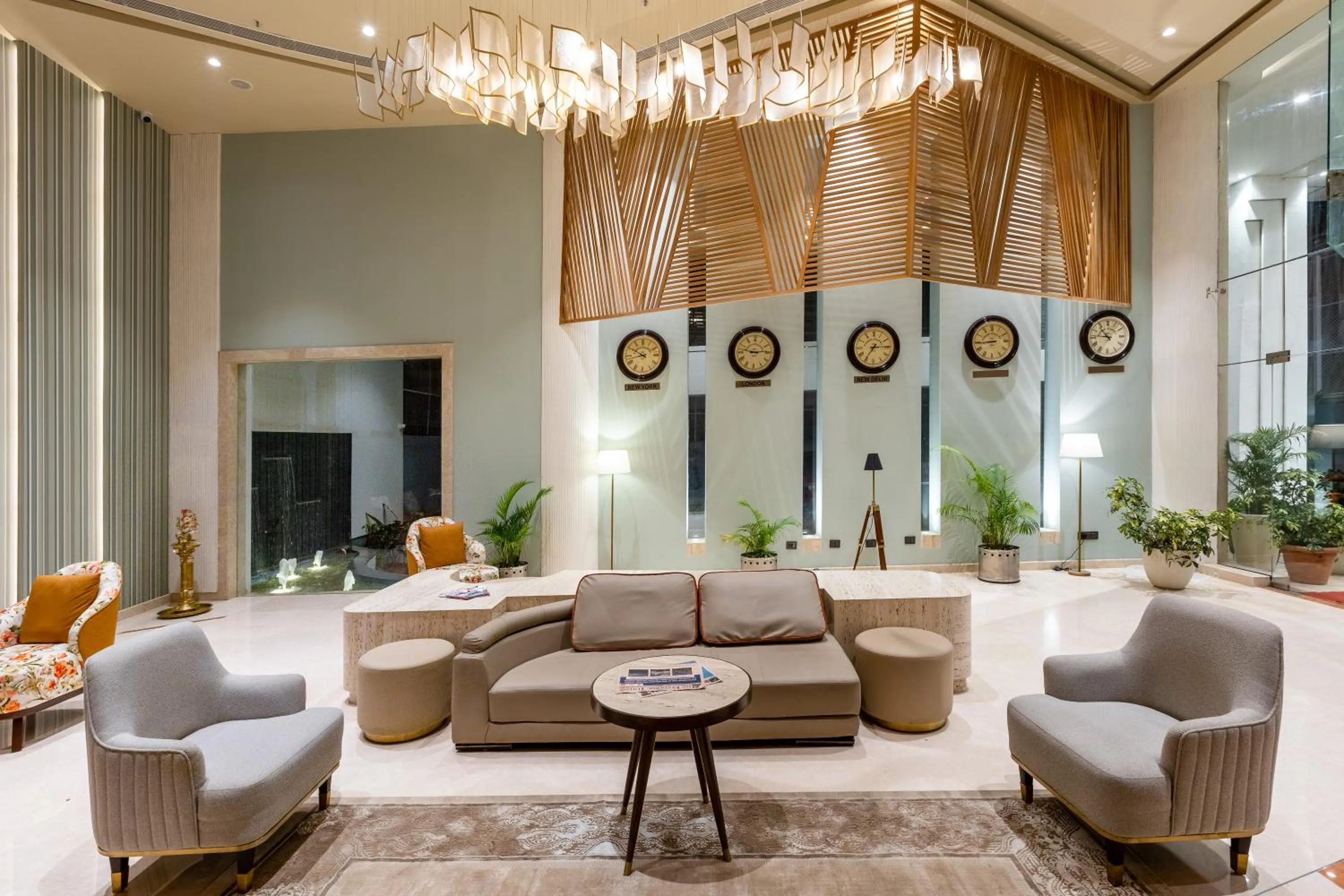 Lobby or reception in Citadel Sarovar Portico Bengaluru