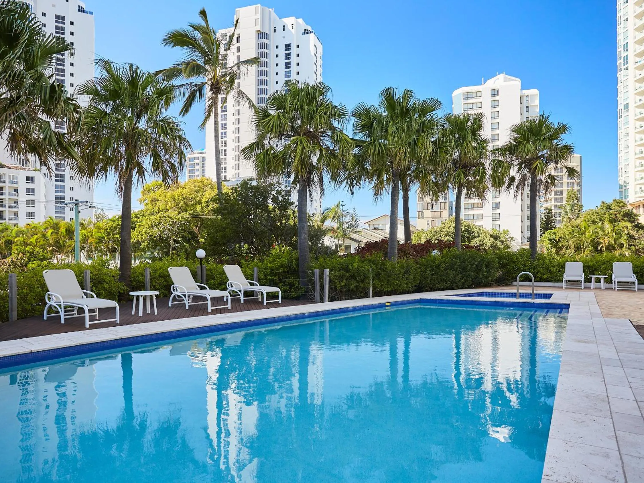 Swimming pool in Maldives Resort Main Beach, Gold Coast