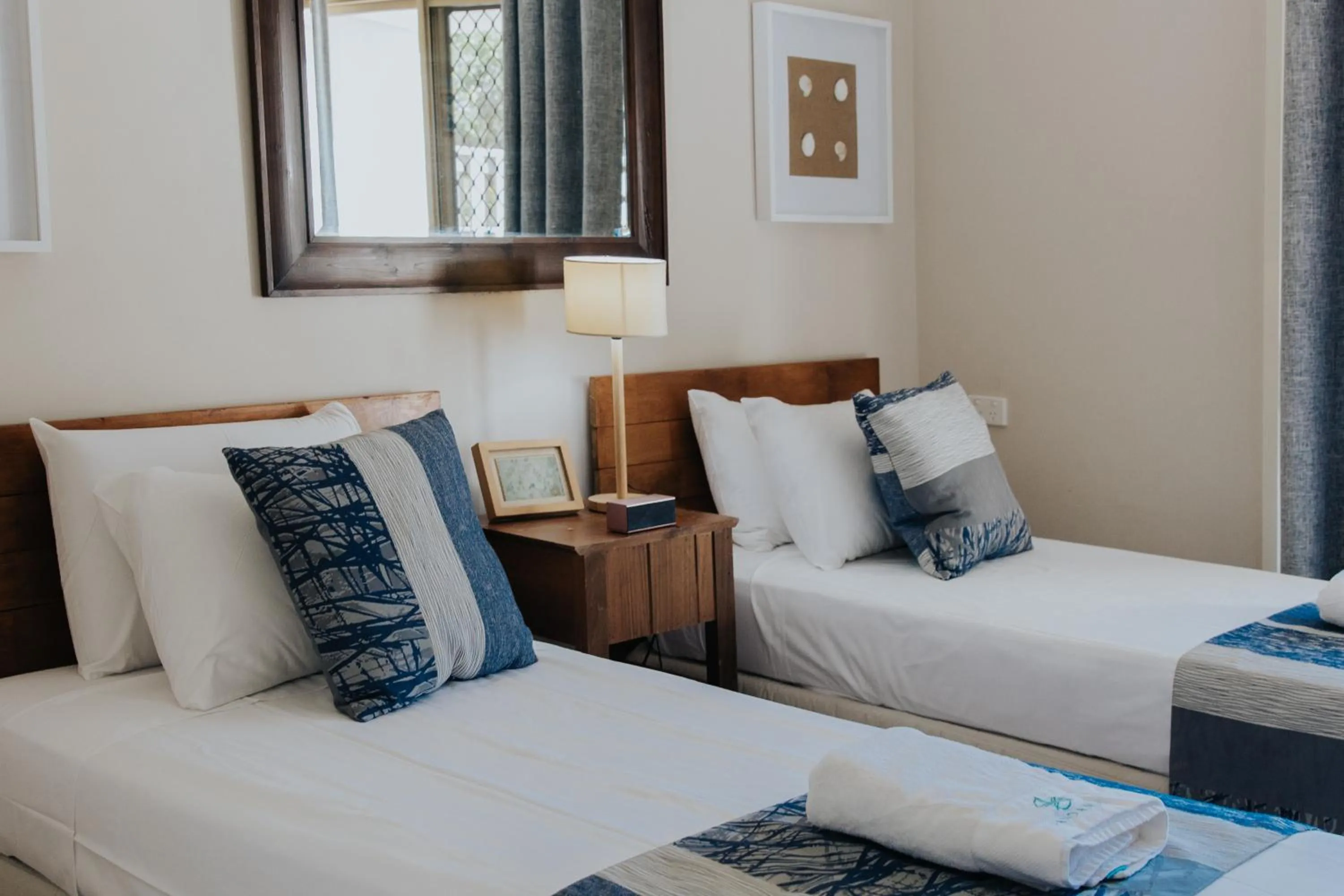 Bed in Pandanus Palms Holiday Resort