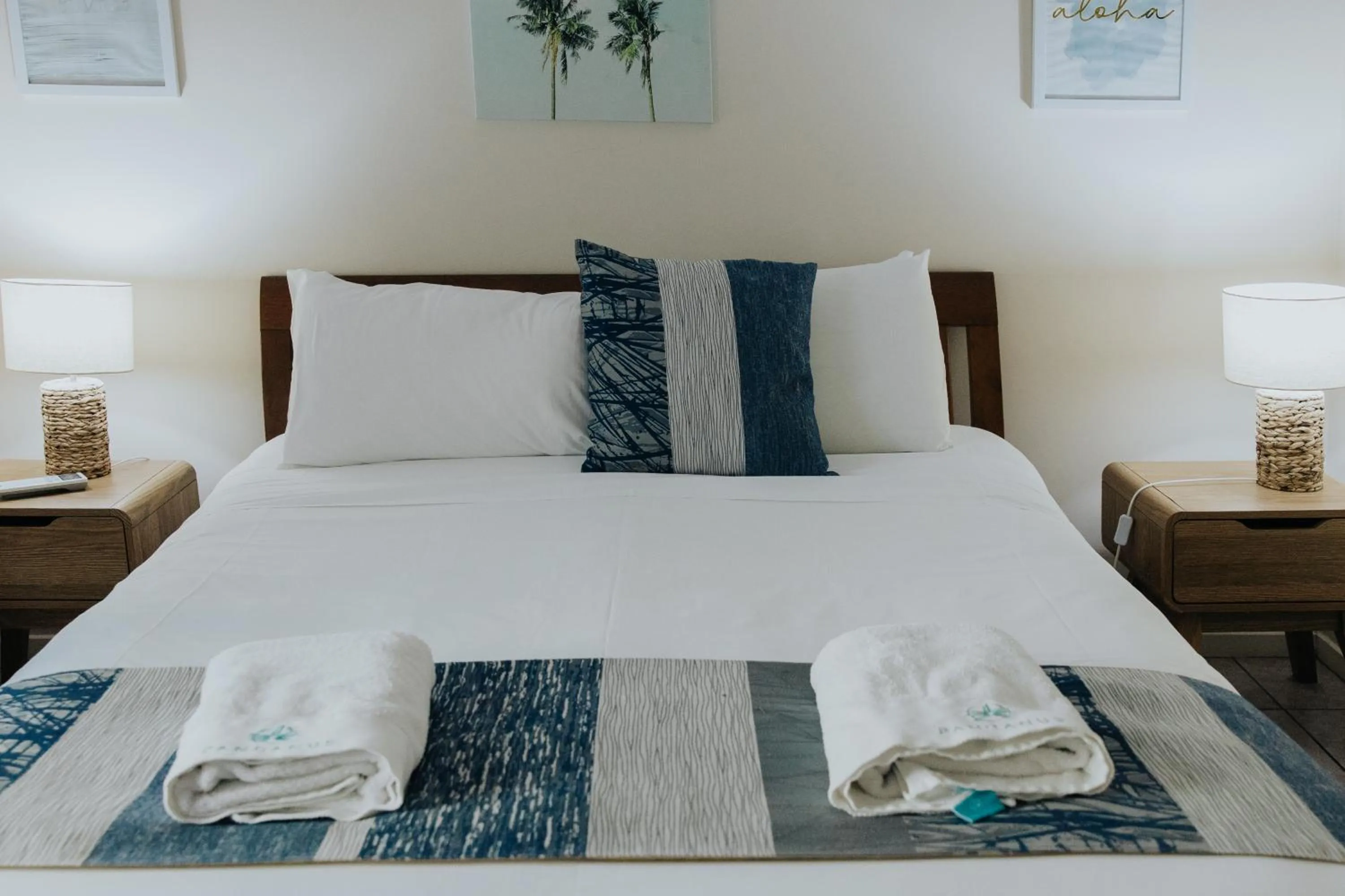 Bed in Pandanus Palms Holiday Resort