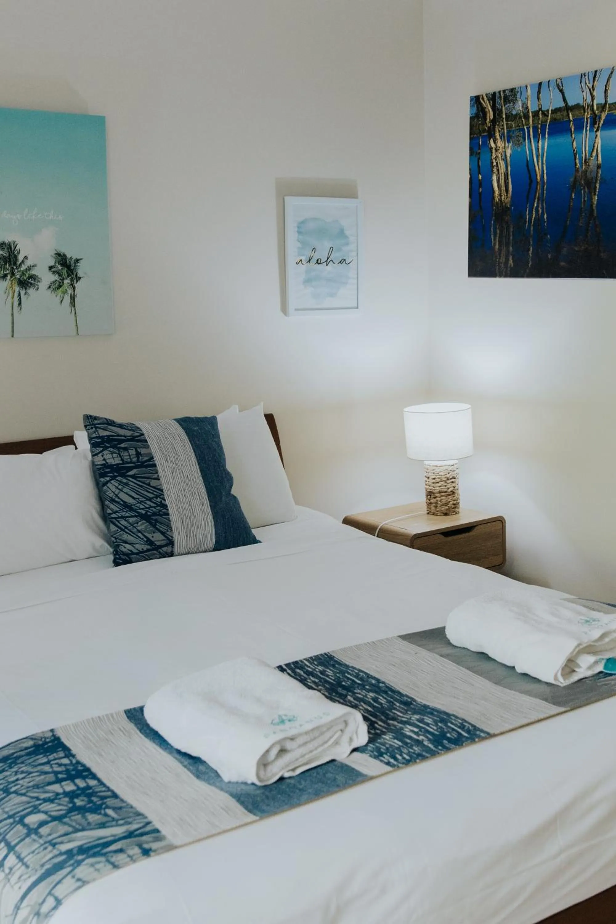 Bed in Pandanus Palms Holiday Resort