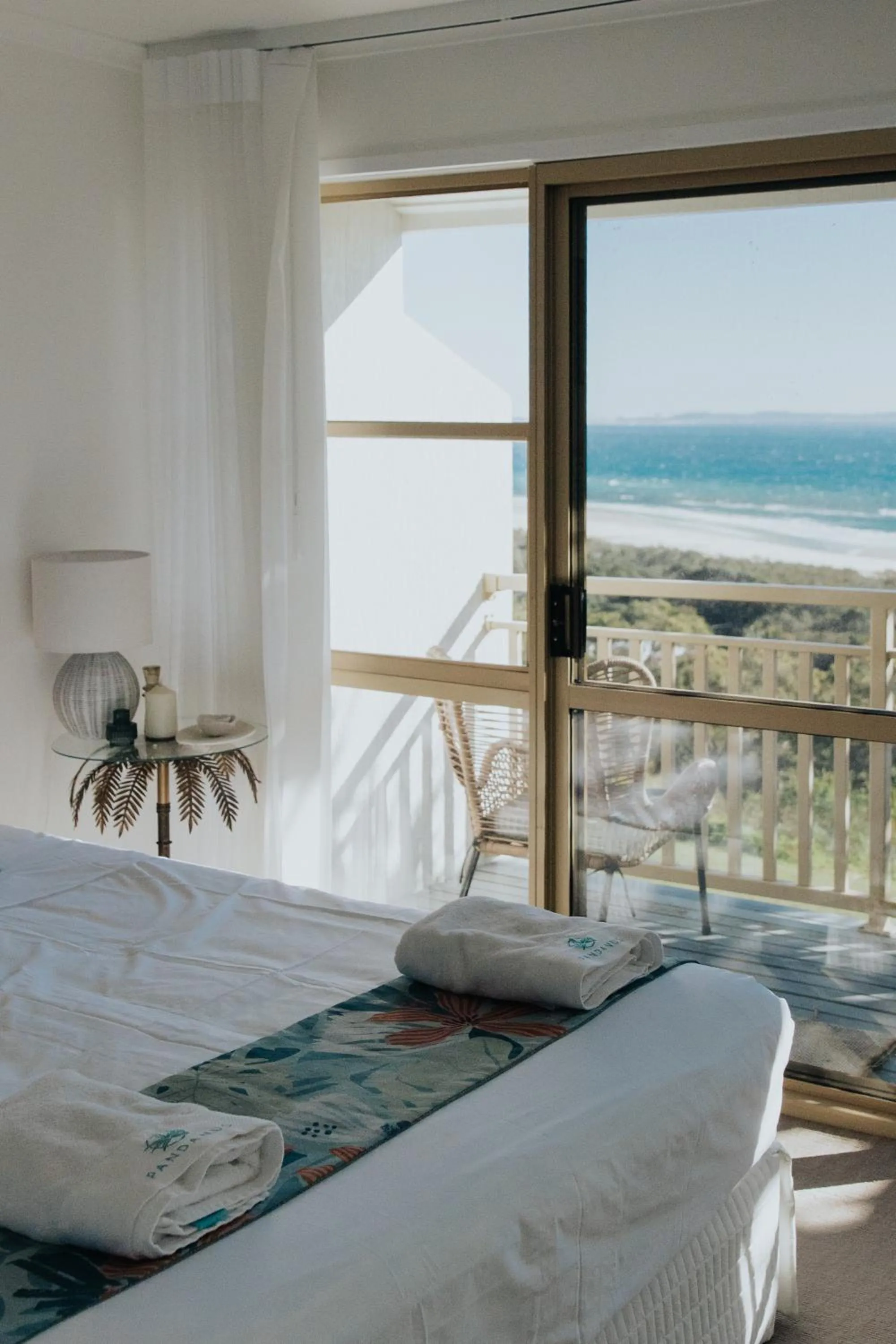 View (from property/room), Bed in Pandanus Palms Holiday Resort