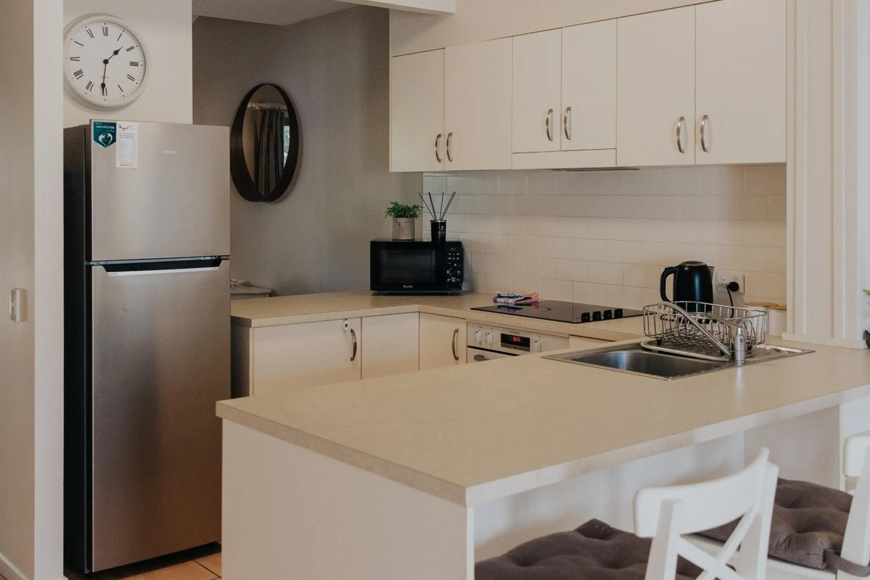 Kitchen or kitchenette in Pandanus Palms Holiday Resort