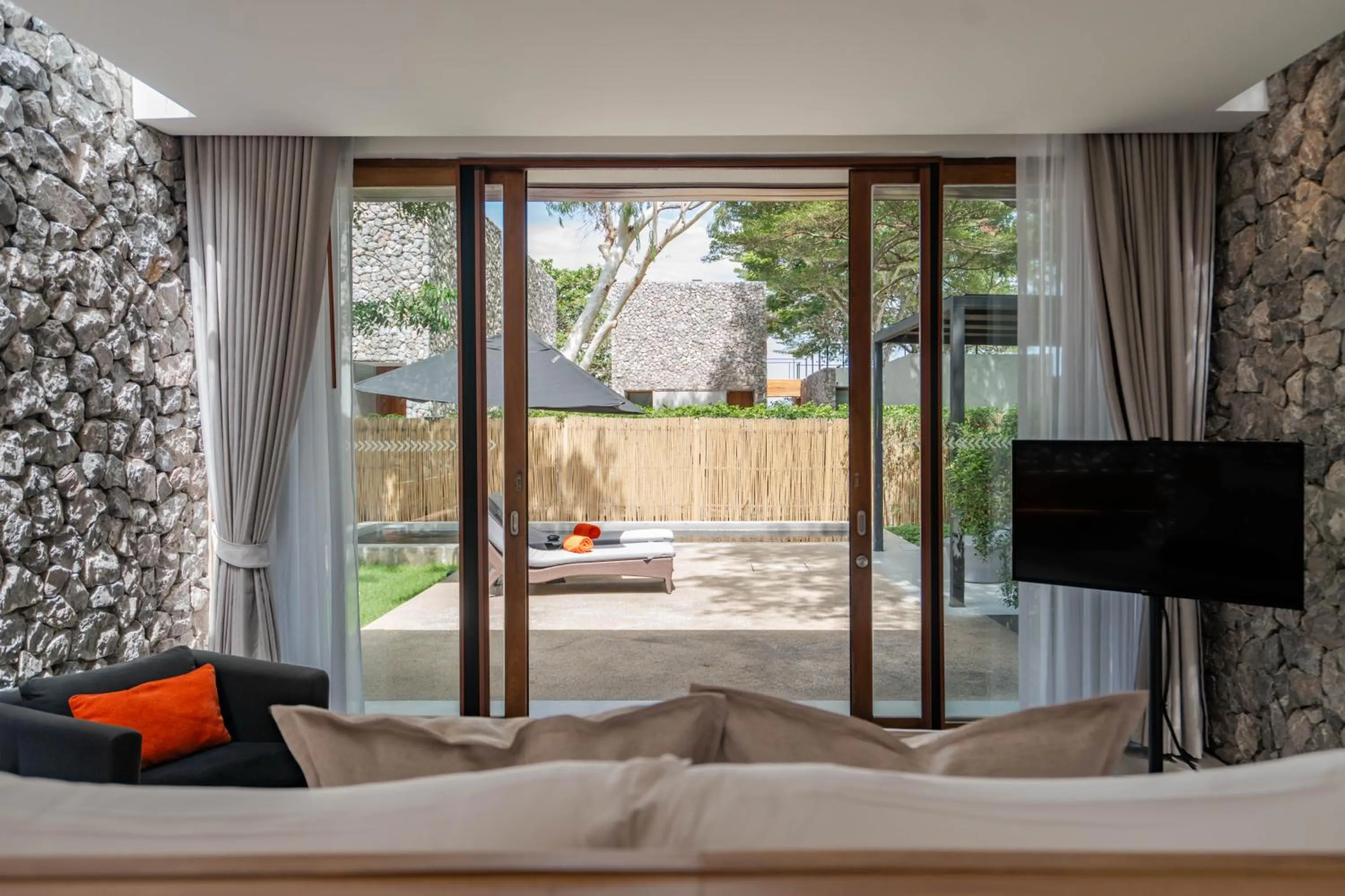 Bed in Tolani Resort Kui Buri