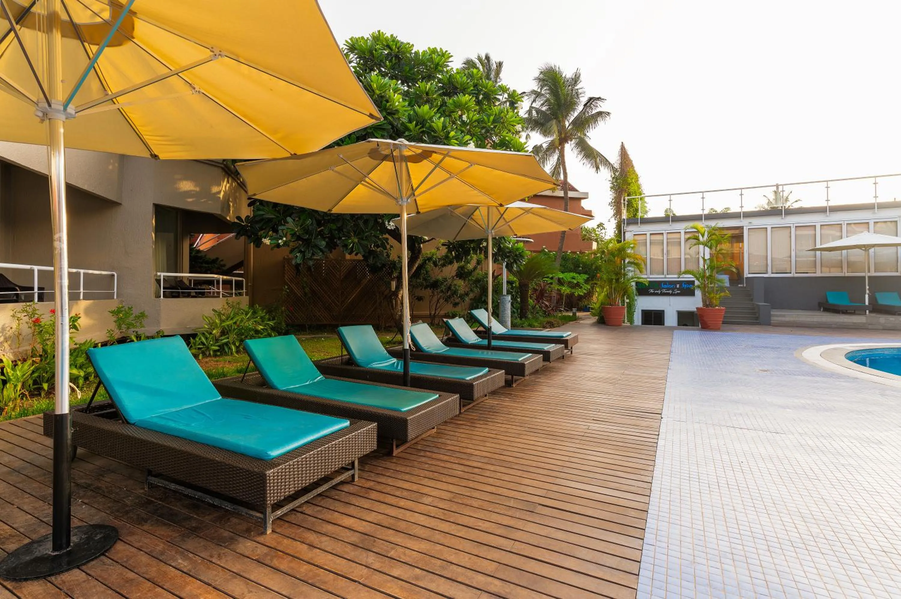 Patio in Whispering Palms Beach Resort
