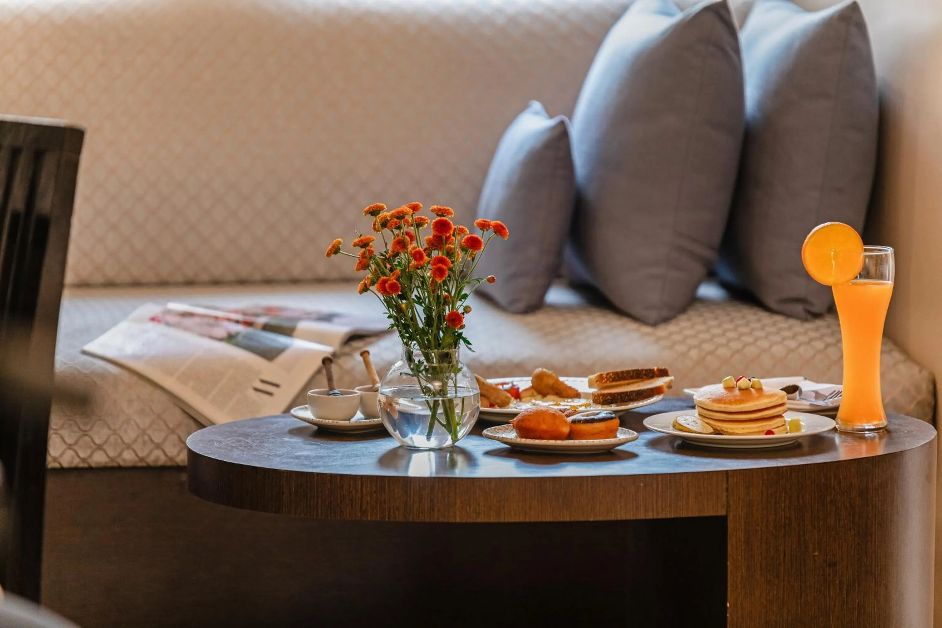 Bed in Whispering Palms Beach Resort