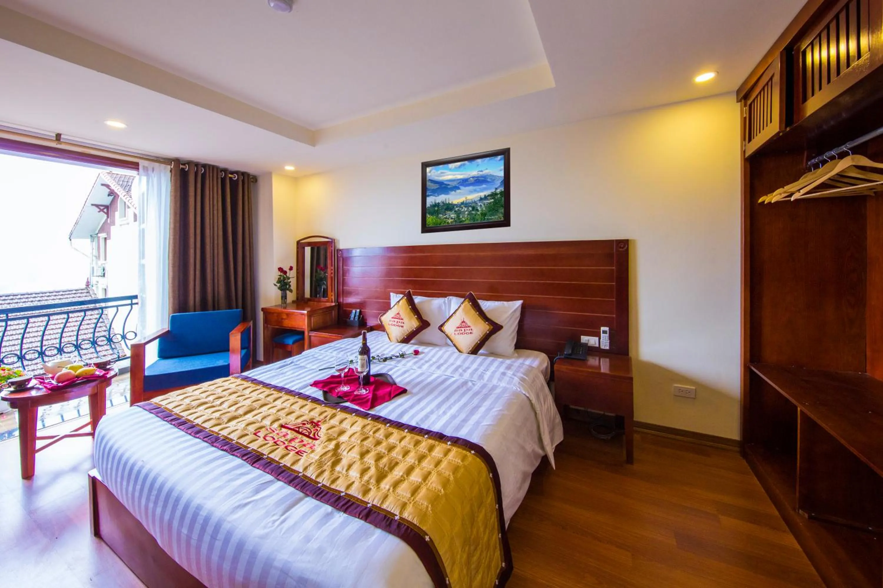 Bed in Sapa Lodge Hotel