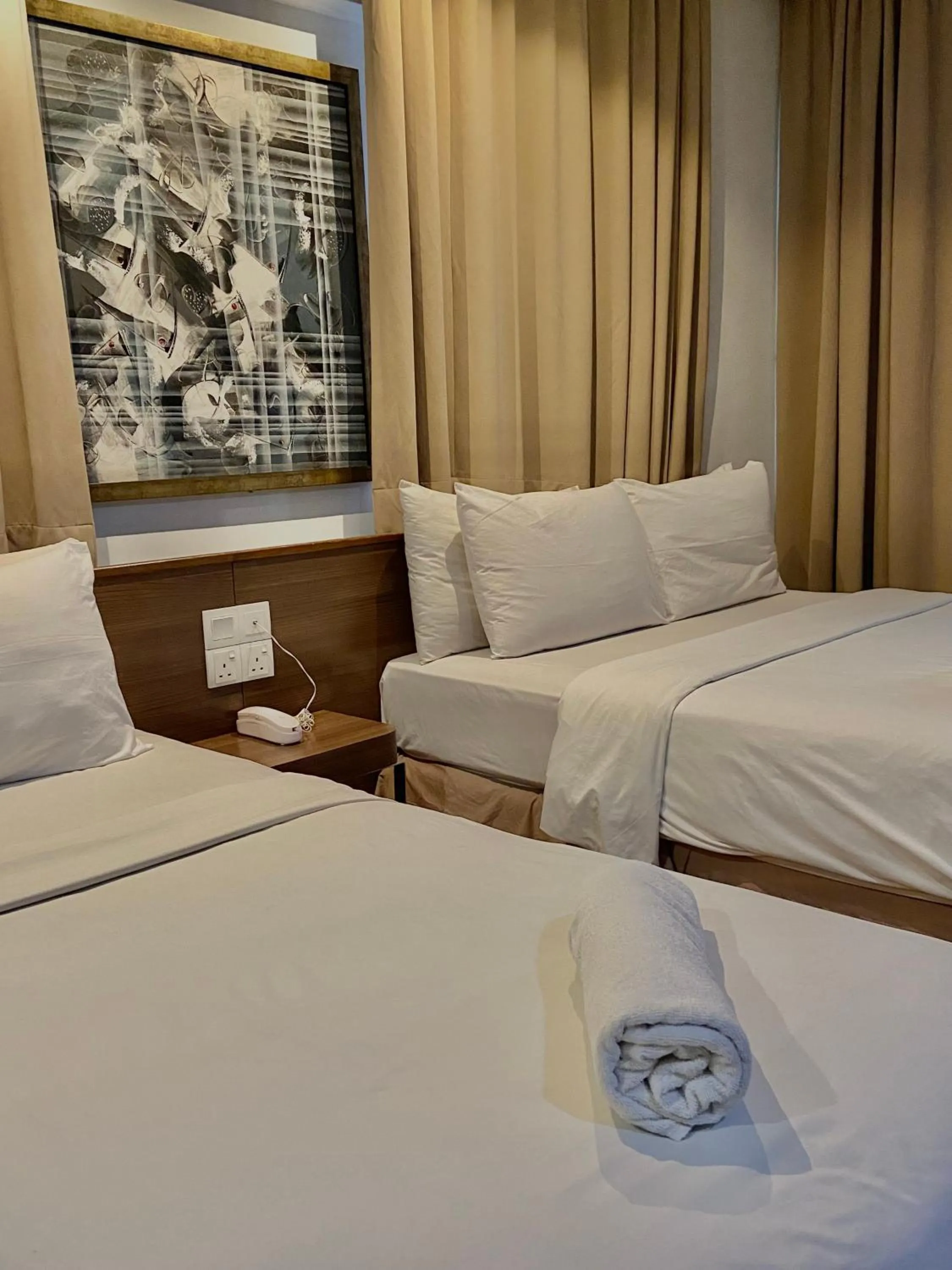 Bed in Frenz Hotel Kuala Lumpur