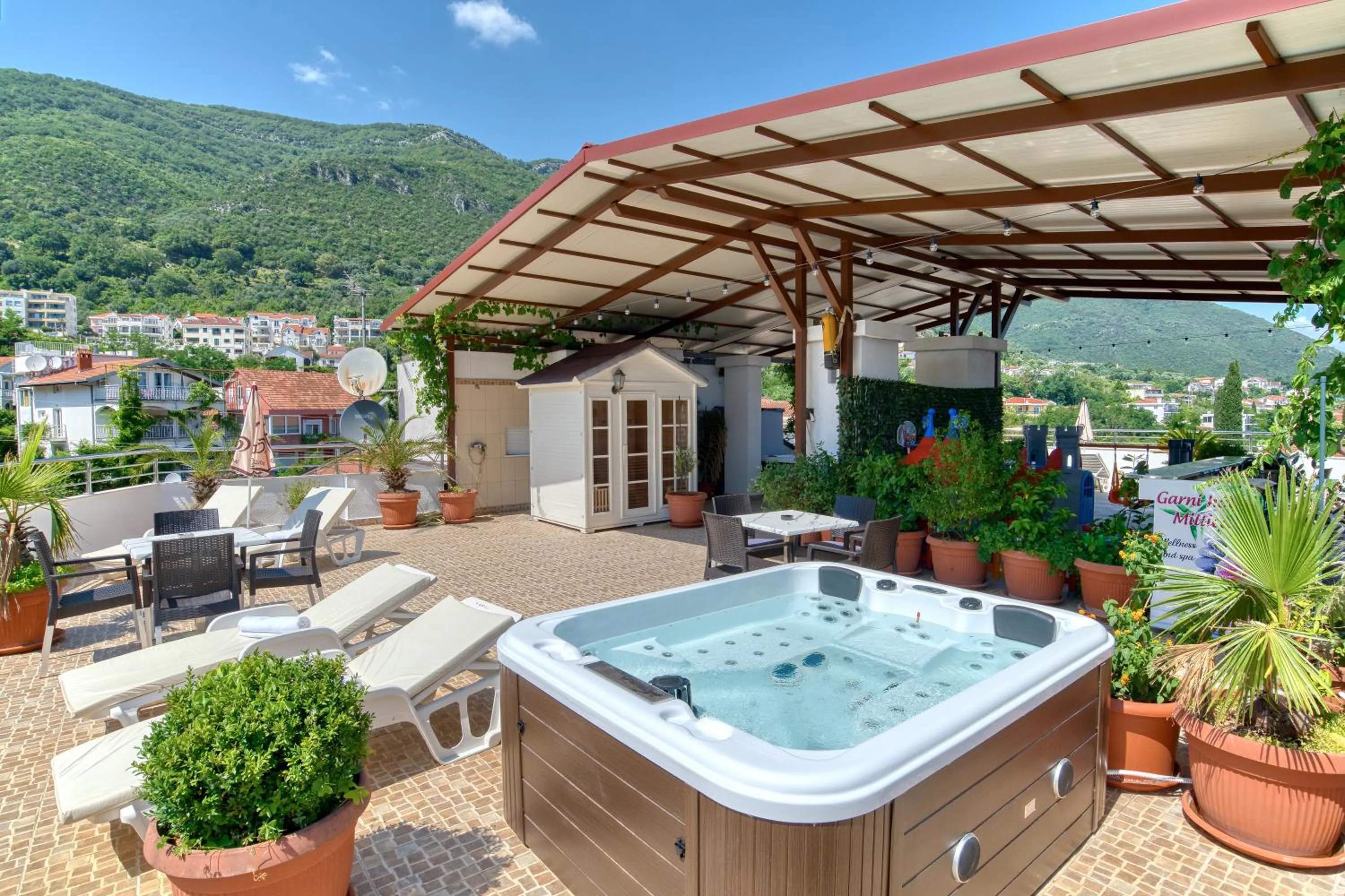 Balcony/Terrace in Garni Hotel Milica
