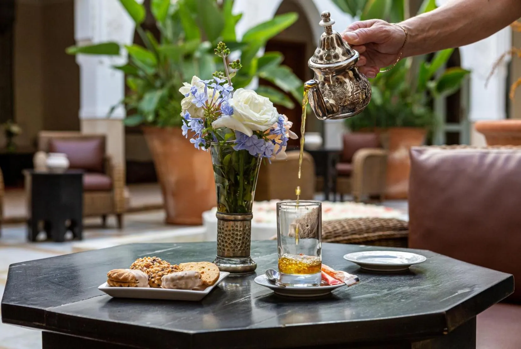 Patio in Le Riad Villa Blanche
