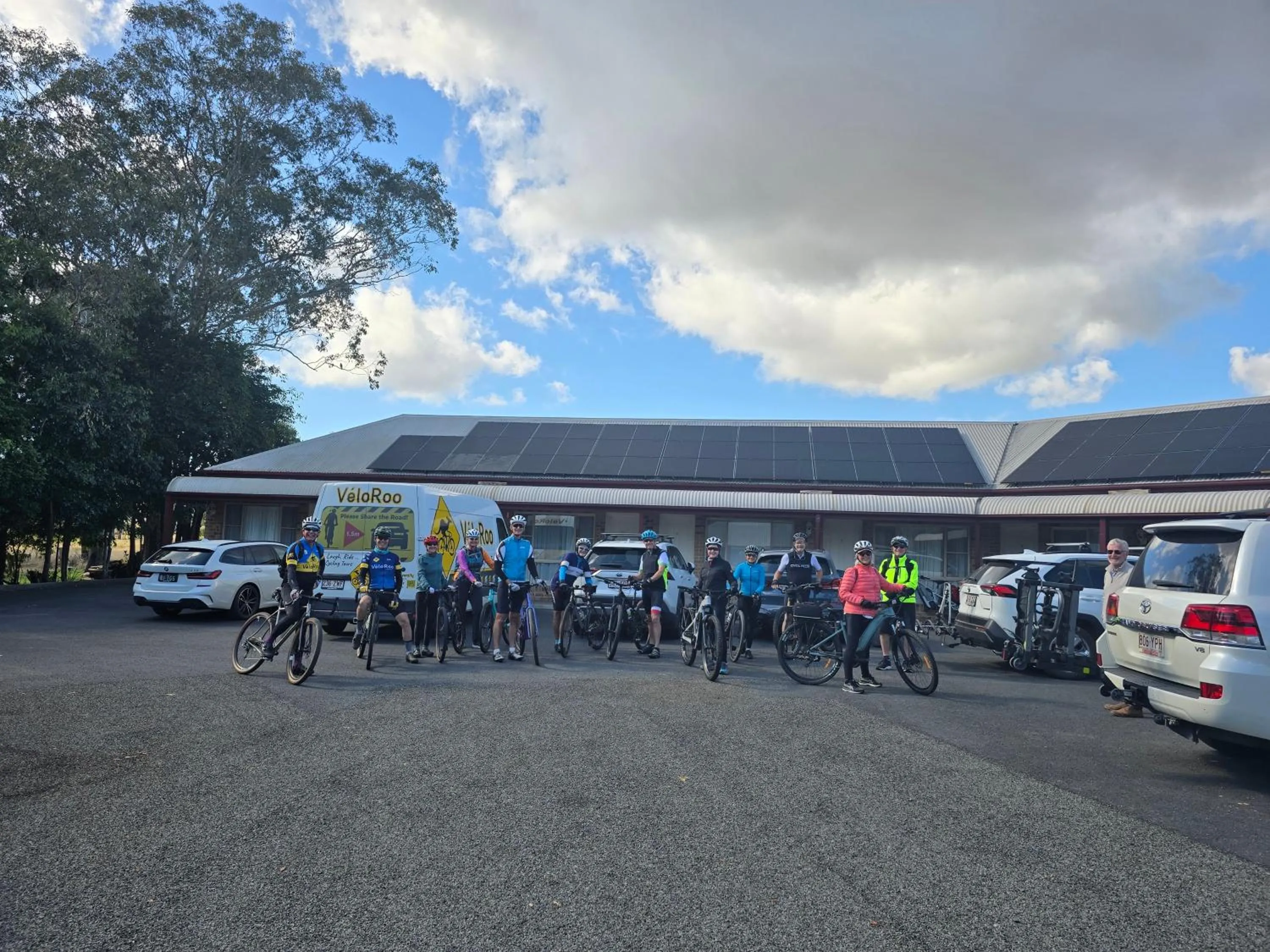 group of guests in Crows Nest Motel