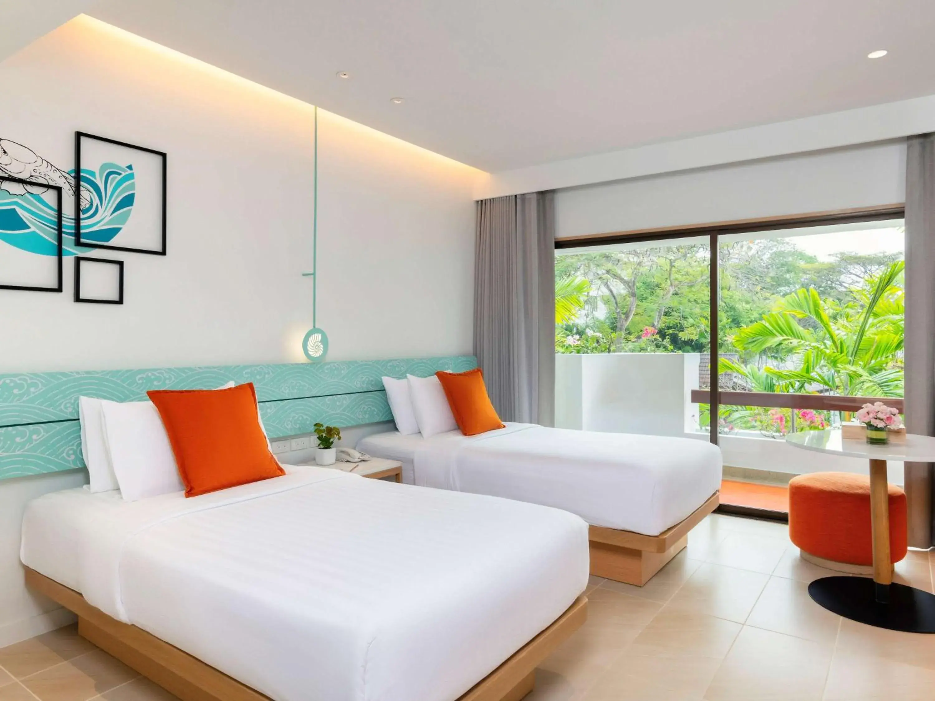 Premier Twin Room with Garden View in Novotel Rayong Rim Pae Resort Premier Twin Room with Garden View in Novotel Rayong Rim Pae Resort