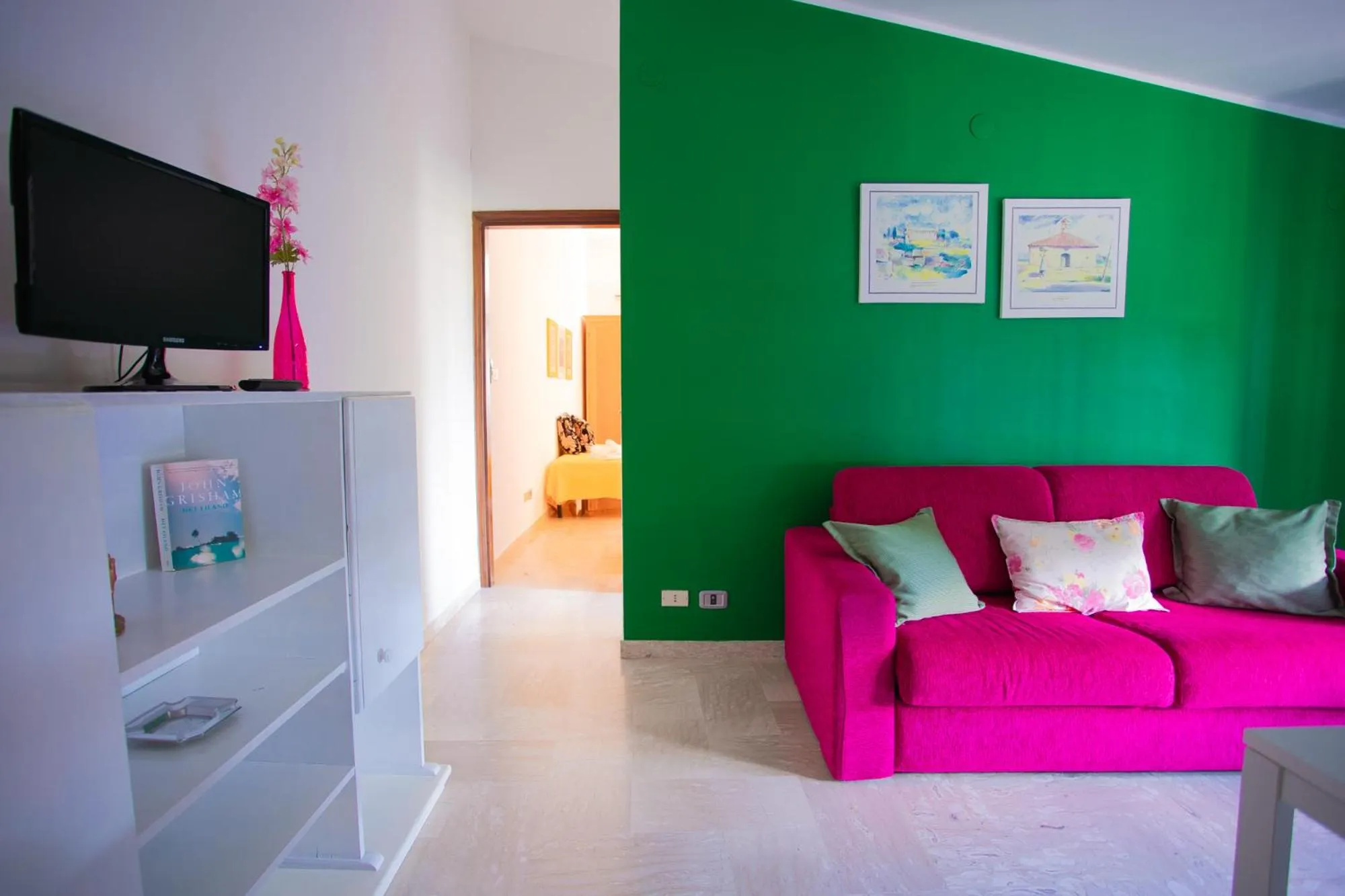 Seating area in Residenza Giancesare Family Apartments