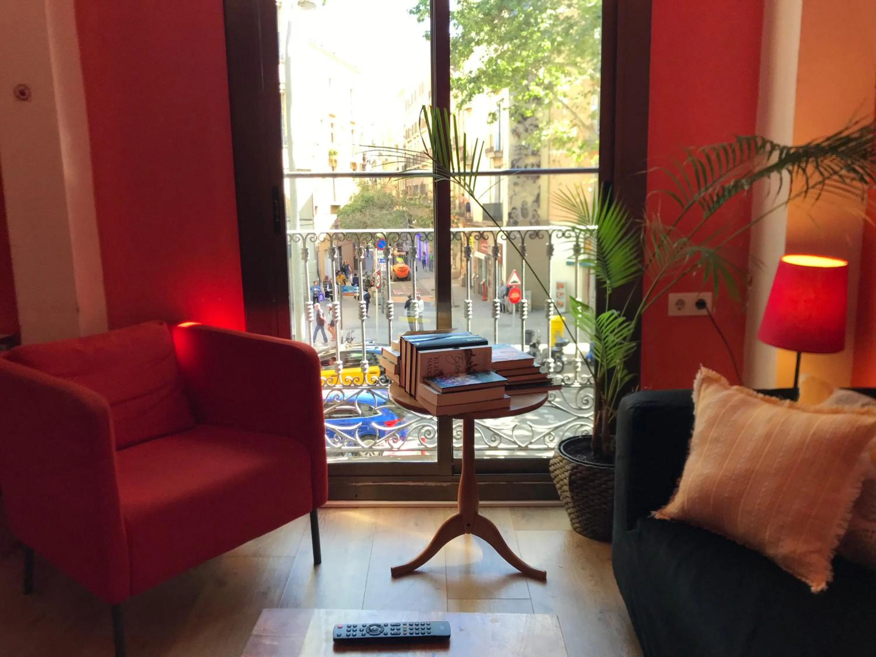 Living room in Paraiso Hostel