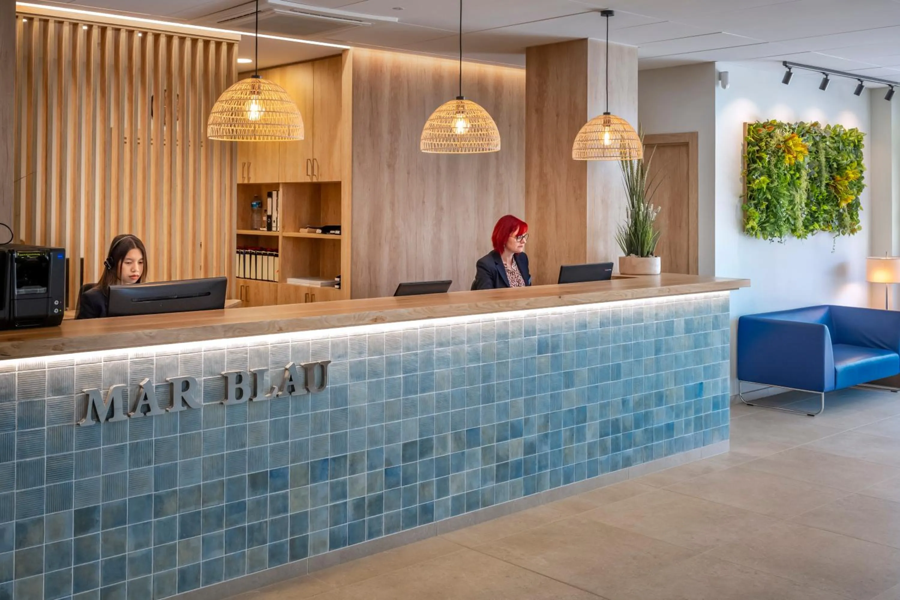 Lobby or reception in Hotel Mar Blau