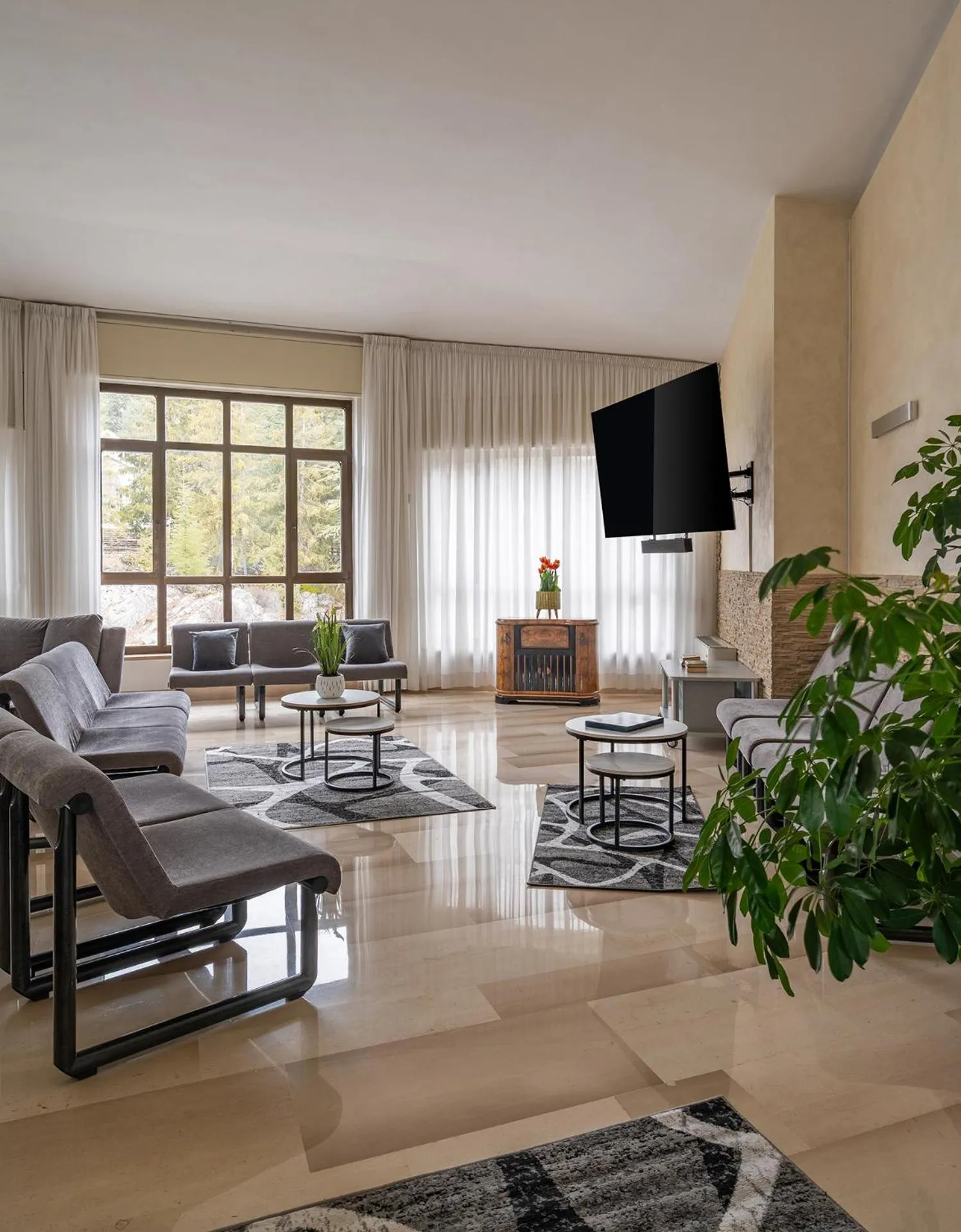 Communal lounge/ TV room in Cipriani Park Hotel