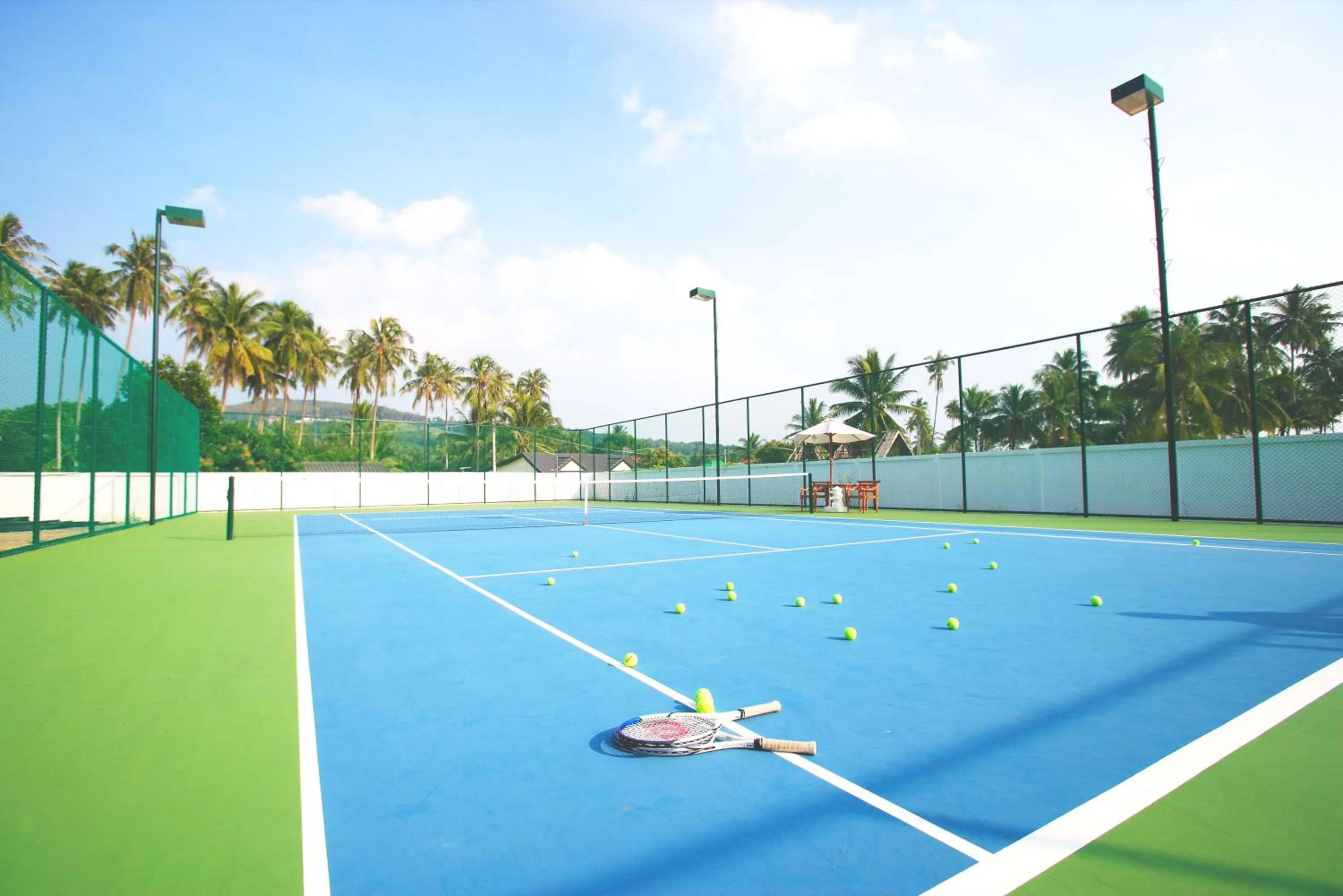 Tennis court in Sofitel Krabi Phokeethra Golf and Spa Resort