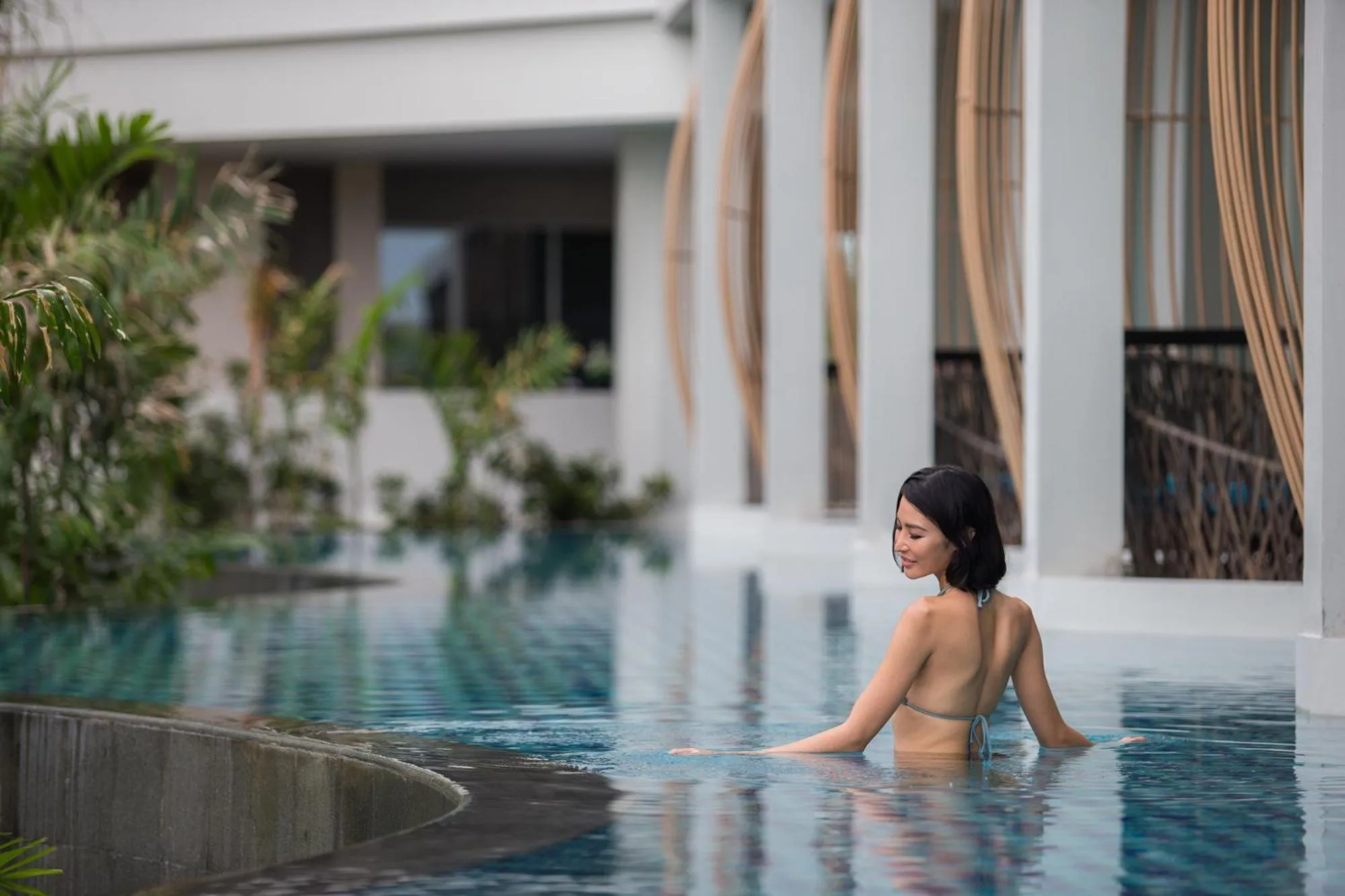 Swimming pool in Hotel Santika Premiere Beach Resort Belitung