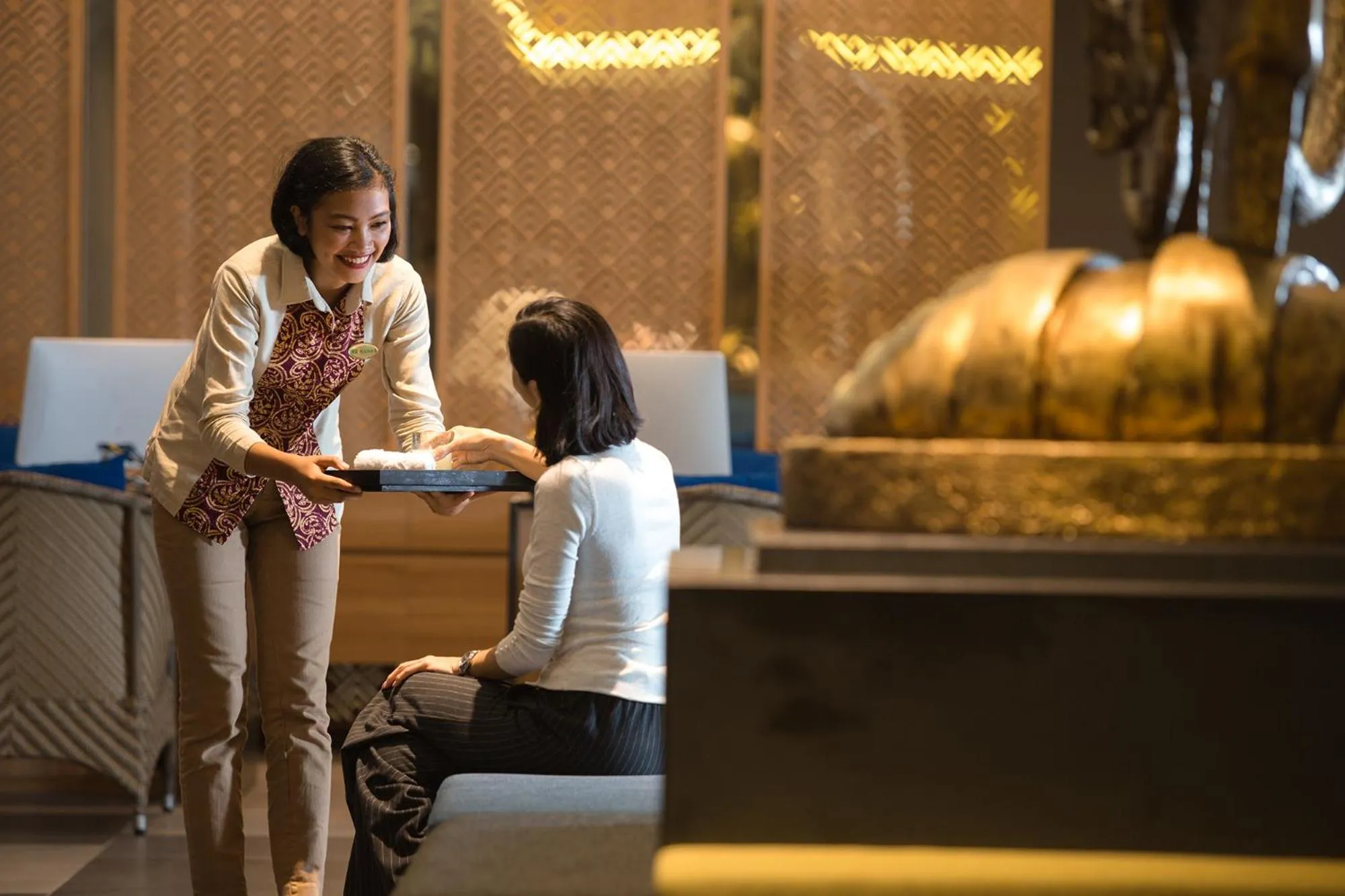 Staff in Hotel Santika Premiere Beach Resort Belitung