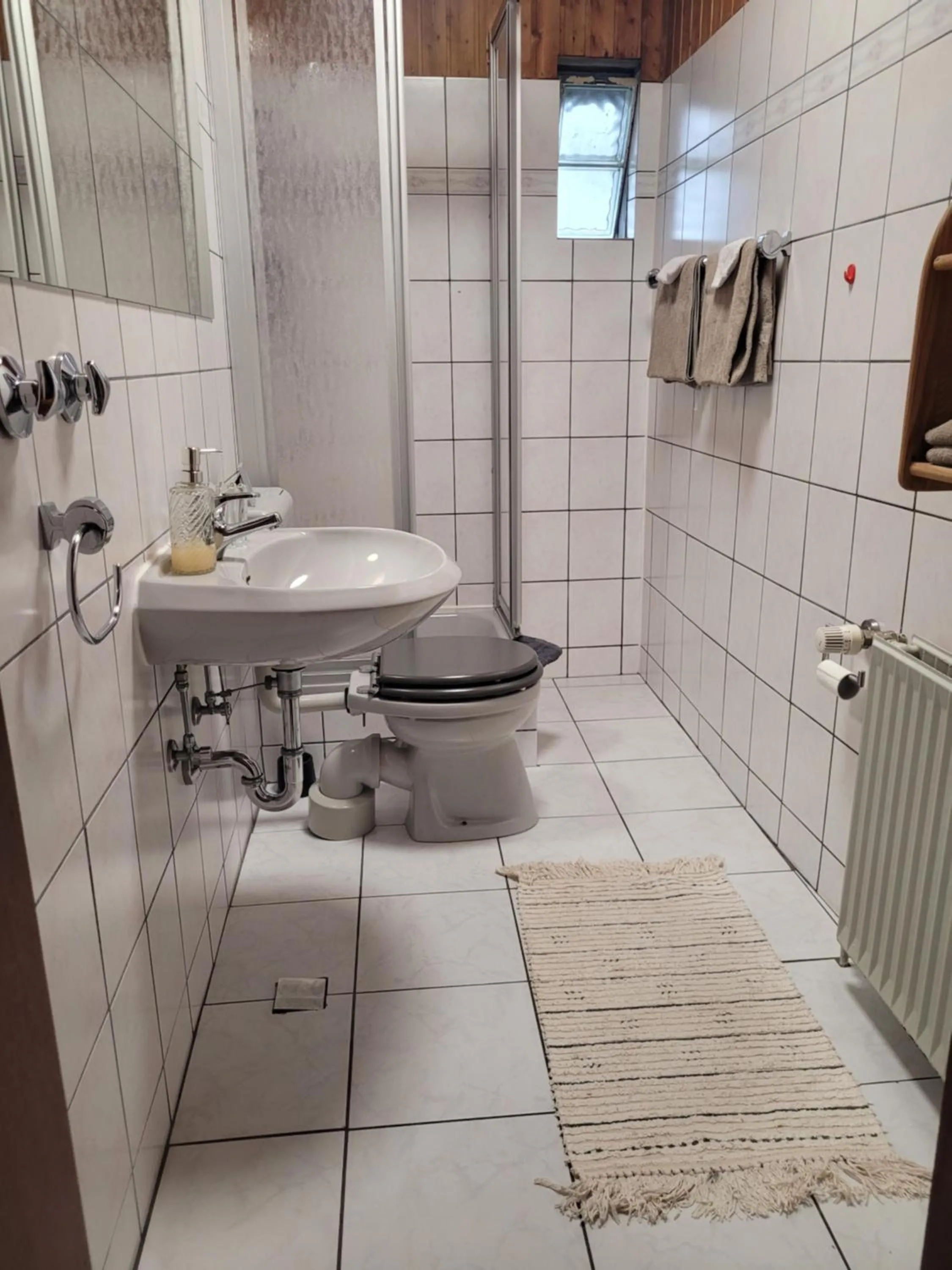 Shower in Gästehaus Kampik