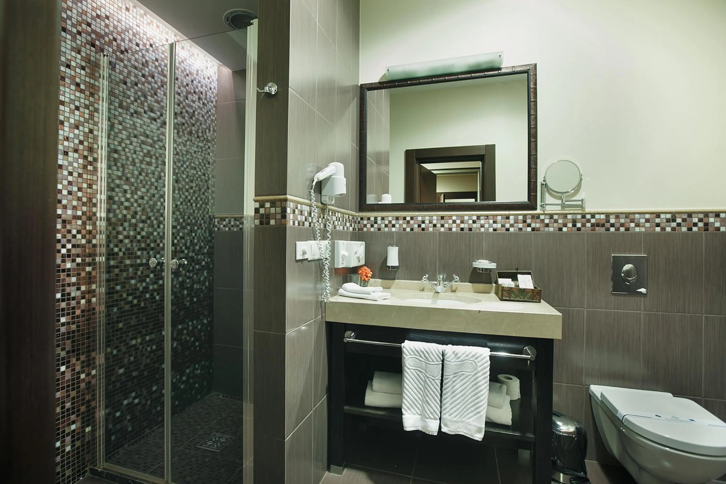 Shower in Tsunami Spa Hotel