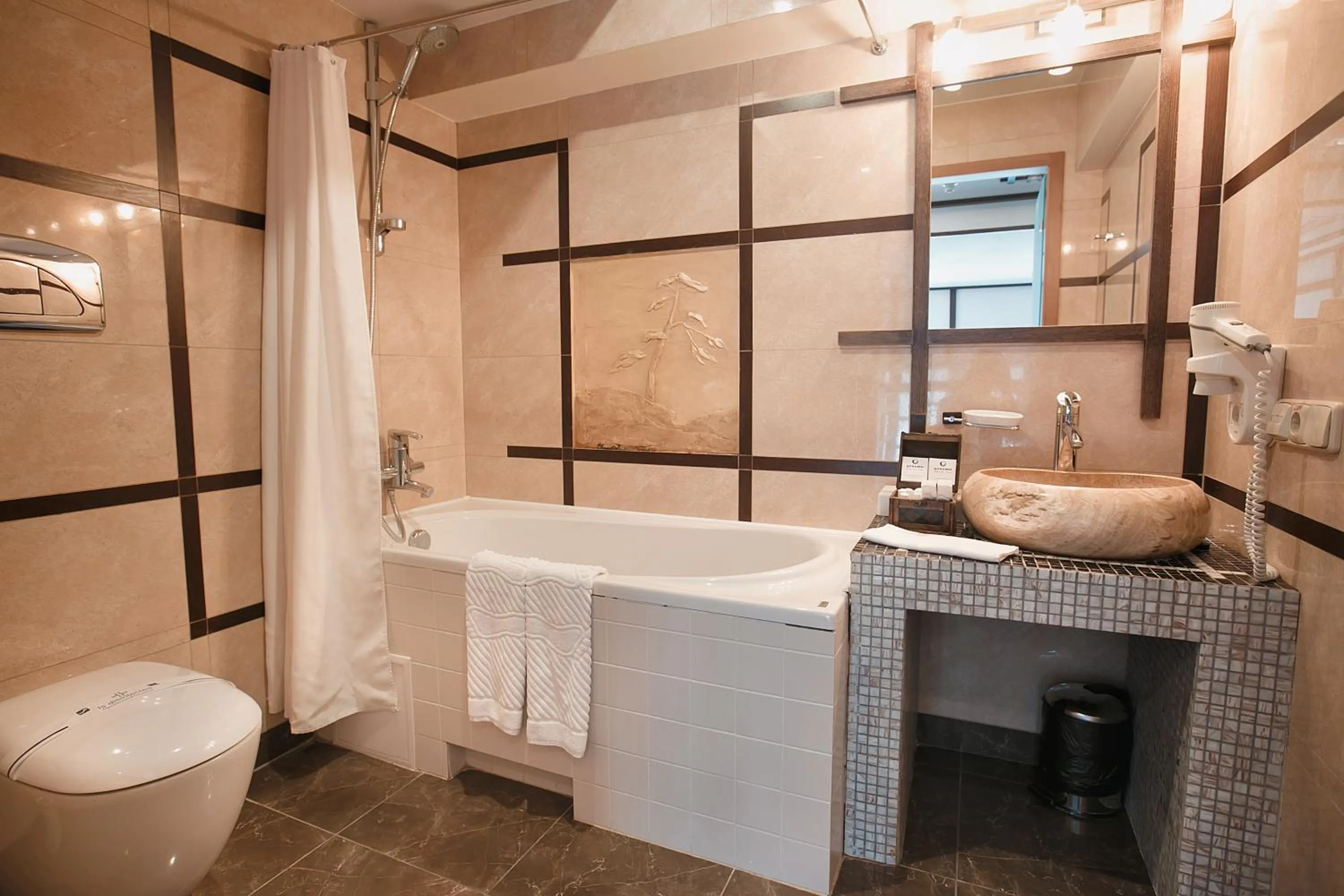 Bathroom in Tsunami Spa Hotel