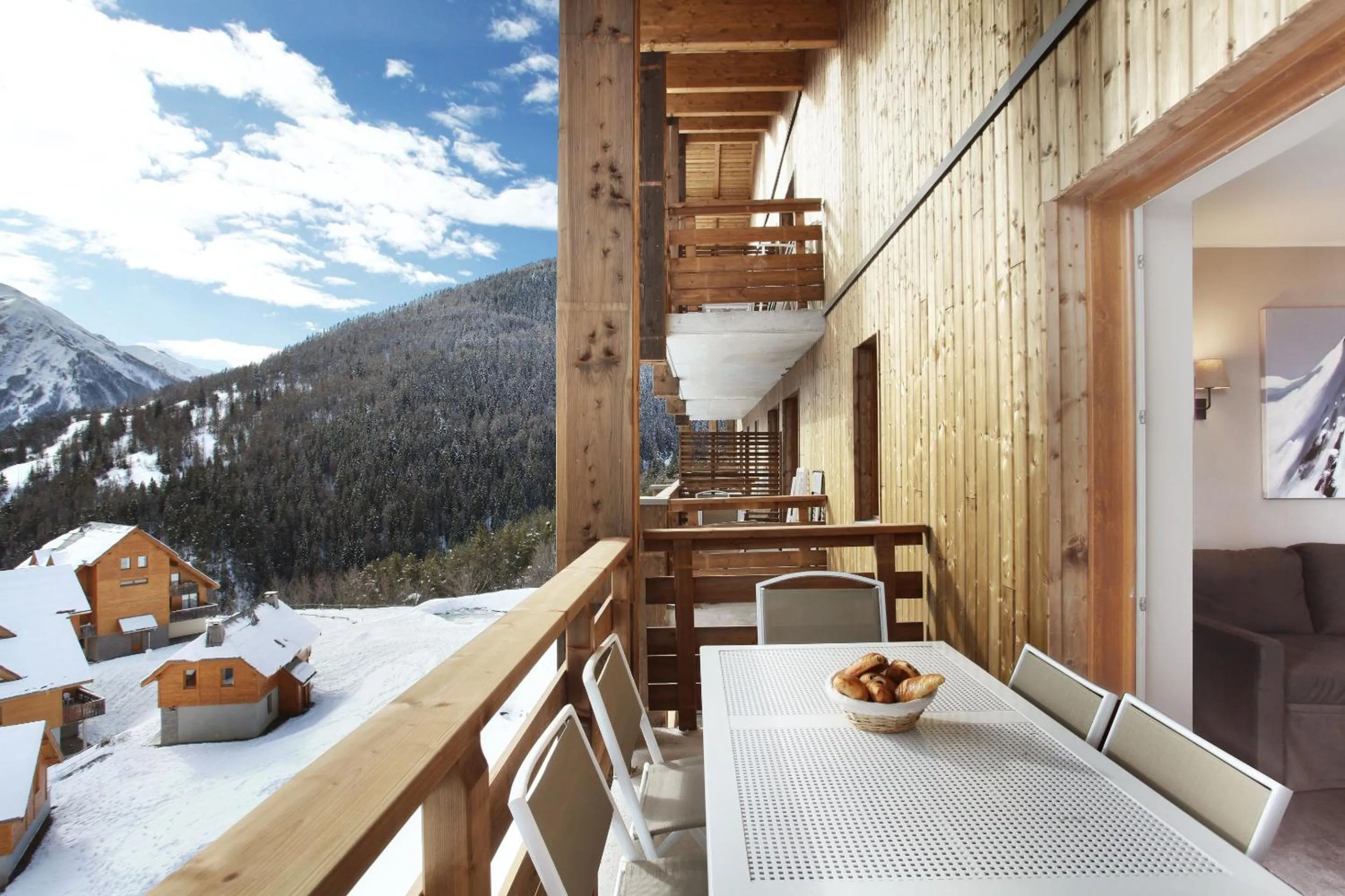 Balcony/Terrace in Résidence Odalys Le Village de Praroustan