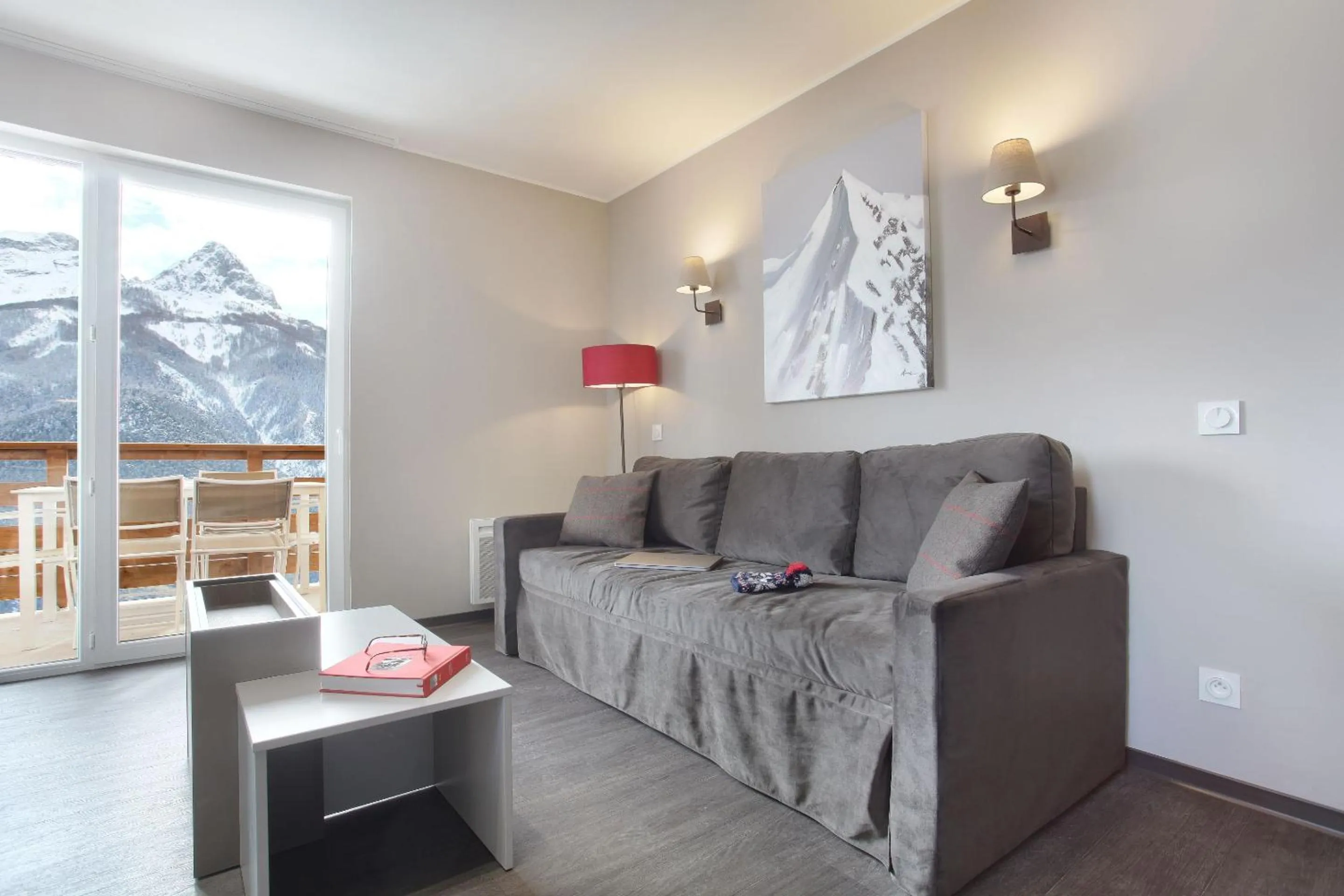 Living room in Résidence Odalys Le Village de Praroustan