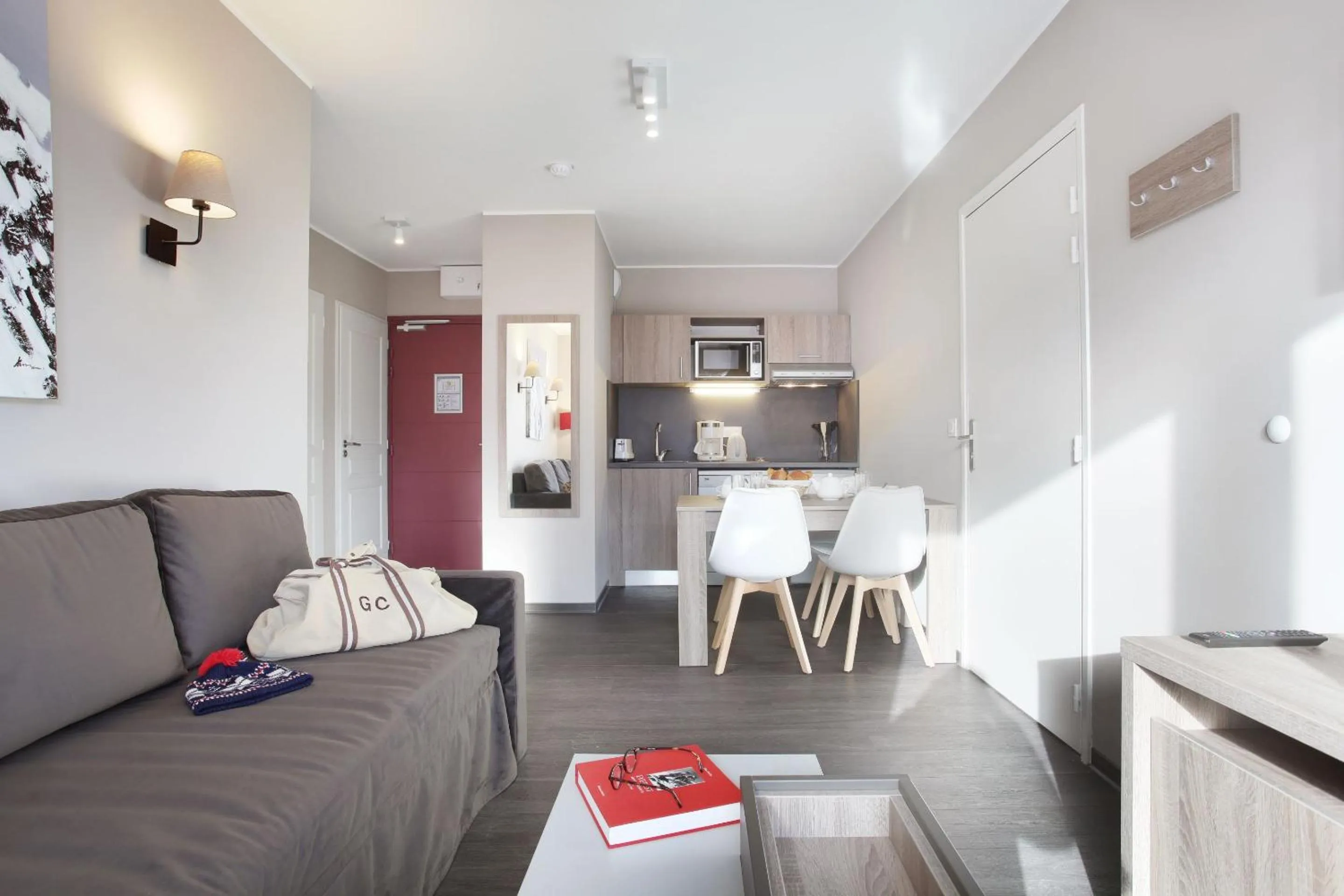 Kitchen or kitchenette in Résidence Odalys Le Village de Praroustan