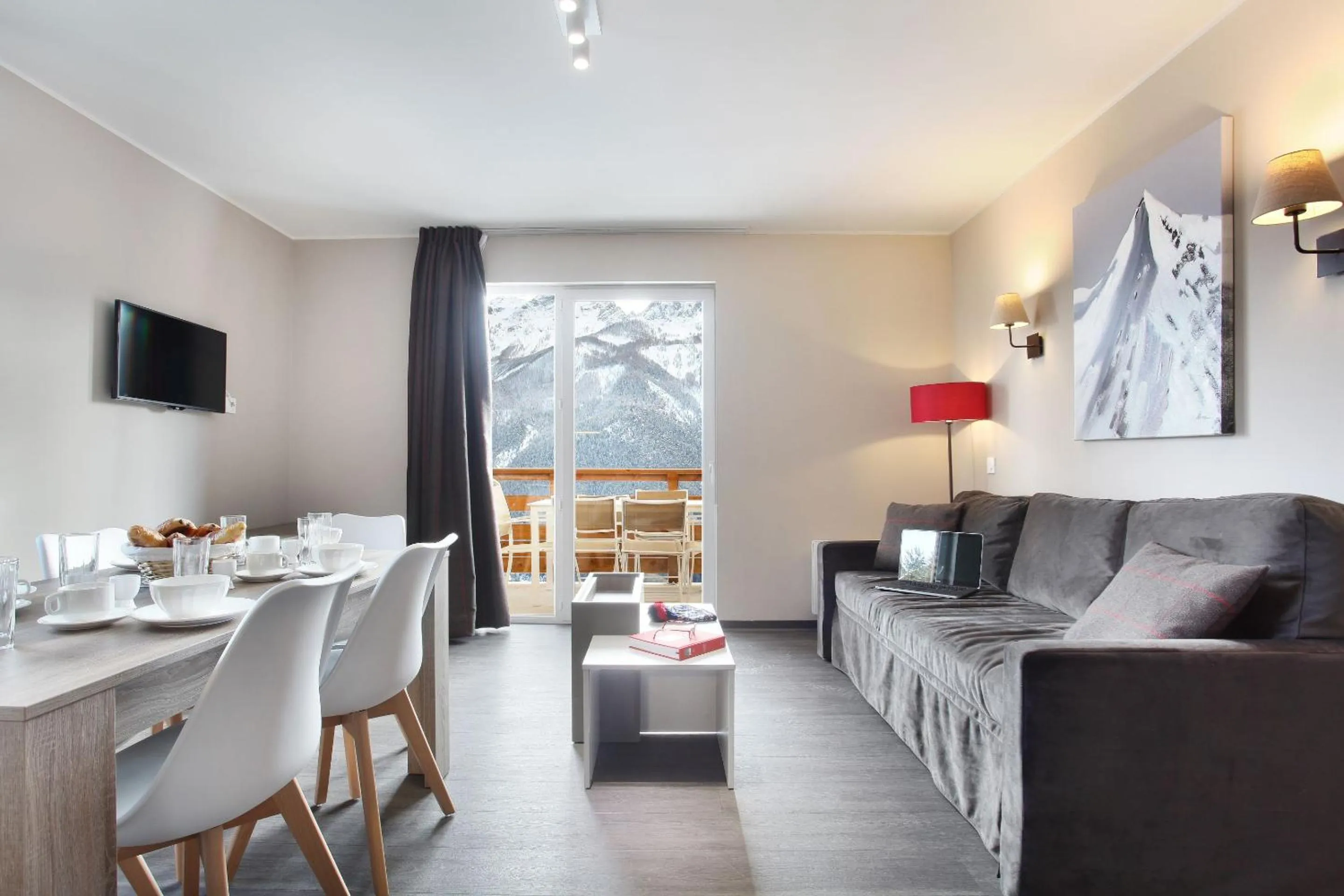 Seating area in Résidence Odalys Le Village de Praroustan